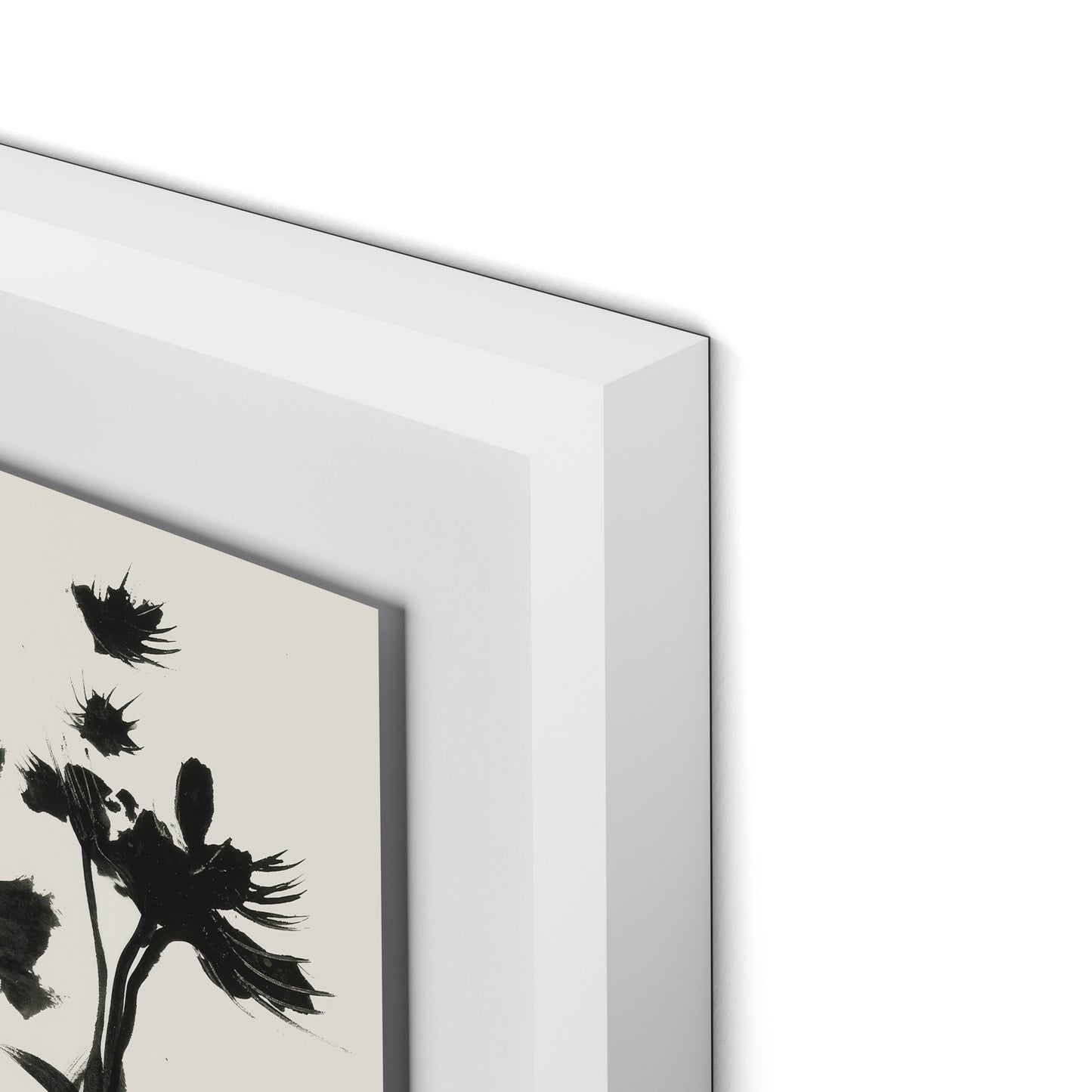 Spring Breeze Framed Paper / 32 x 24 in / White