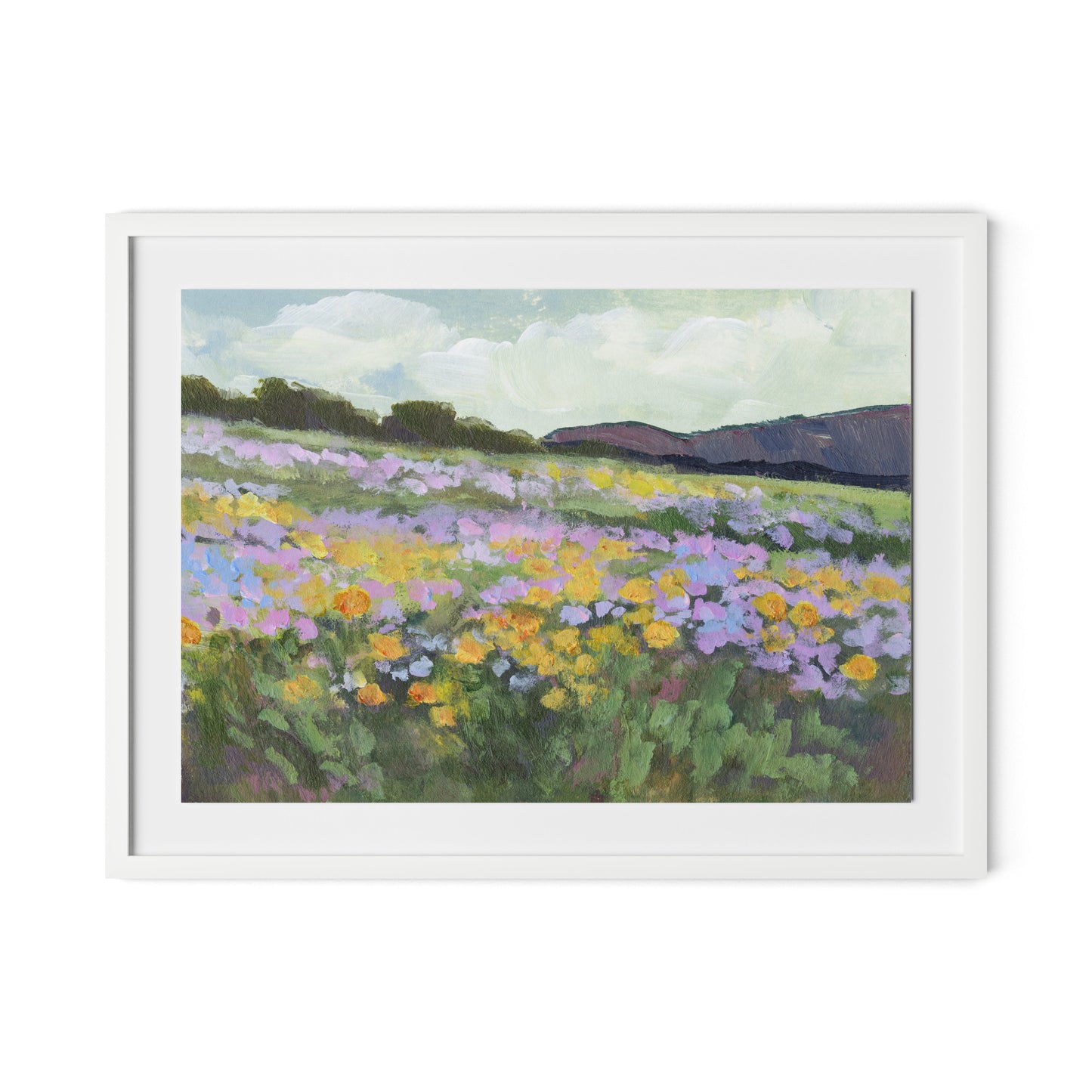 Verdure Framed Paper / 32 x 24 in / White