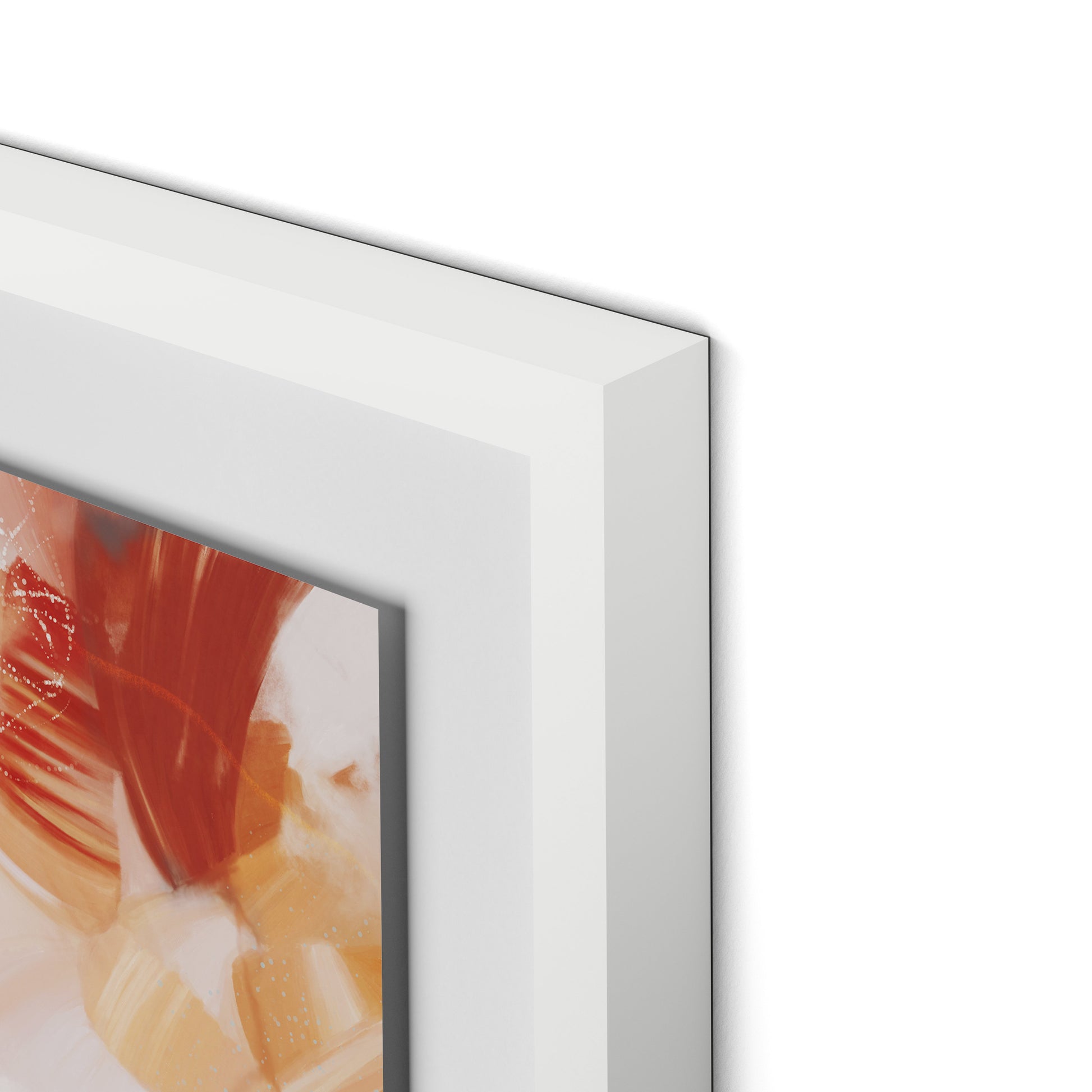 Between Framed Paper / 32 x 24 in / White