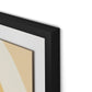 Apricot Cake Stripes Framed Paper / 32 x 32 in / Black