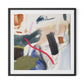 Girls Just Wanna Have Fun Framed Paper / 32 x 32 in / Black