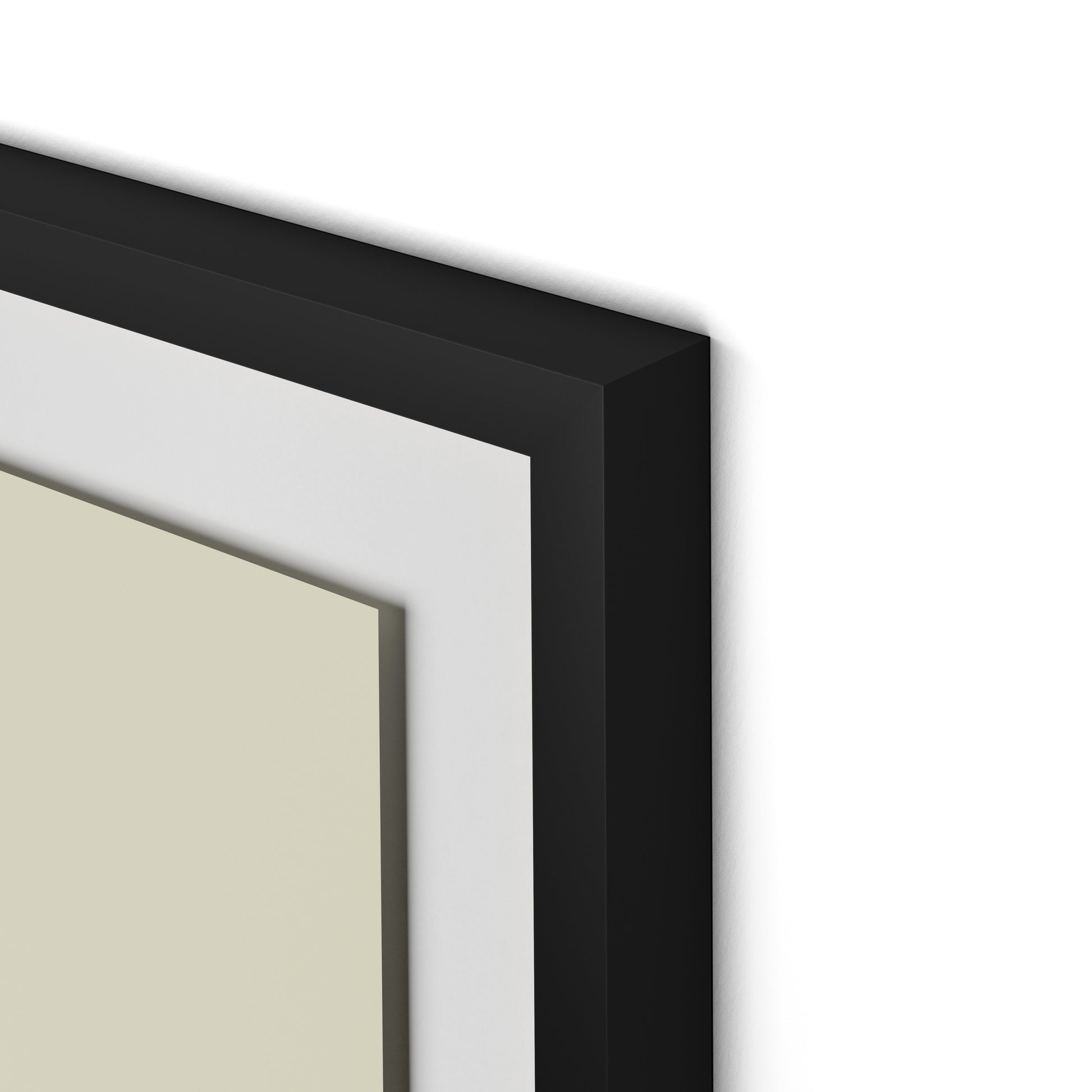Untitled Box 3 Framed Paper / 32 x 32 in / Black