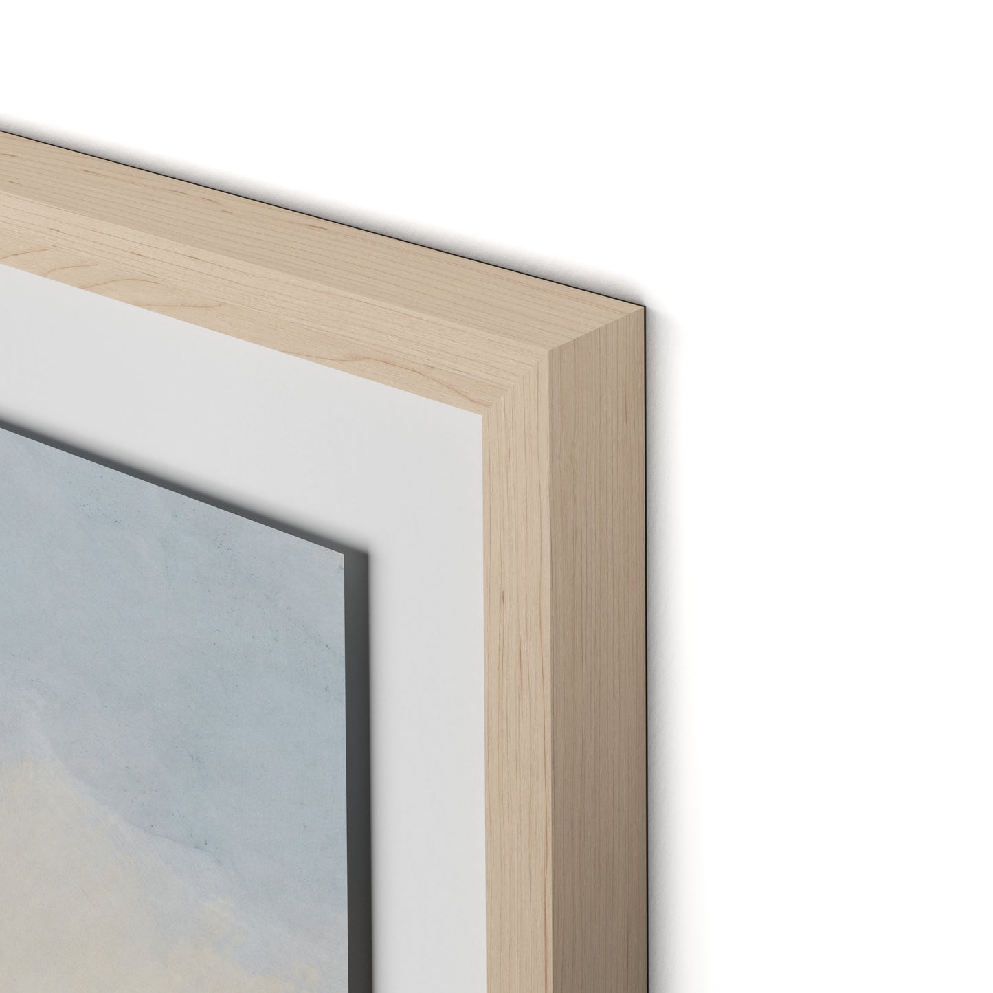 Plowed Field Framed Paper / 32 x 32 in / Natural Maple