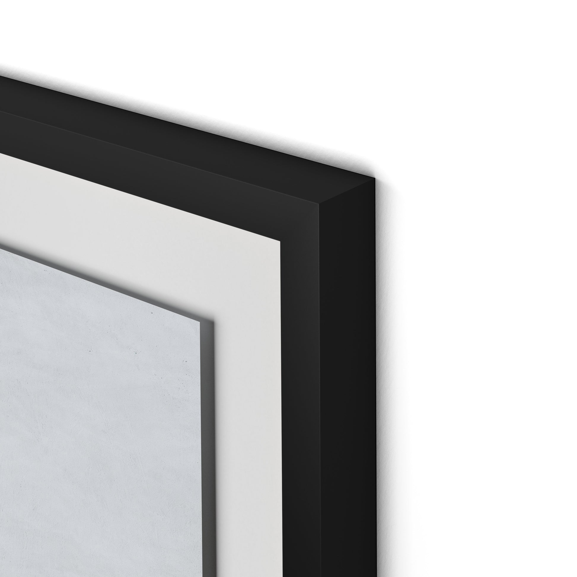 Peaceful Beach Framed Paper / 32 x 32 in / Black