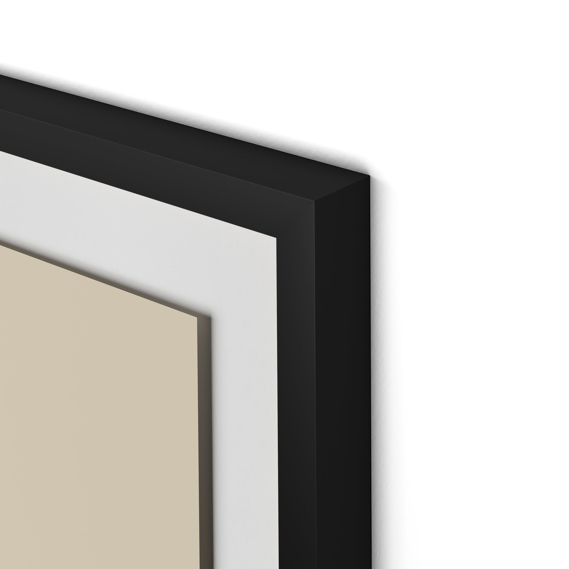 Stones C - Recolor 2 Framed Paper / 32 x 32 in / Black