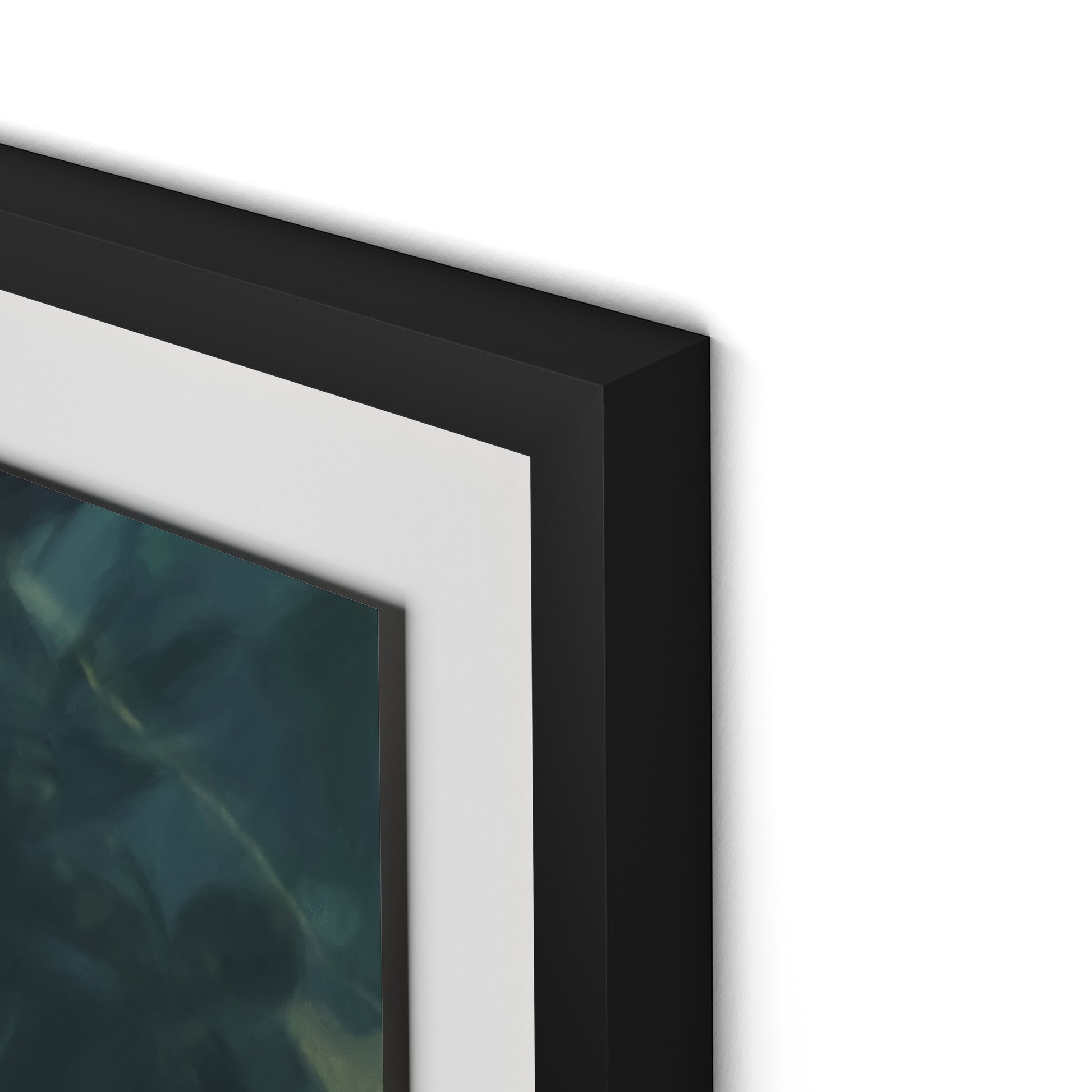 Geo Framed Paper / 32 x 32 in / Black