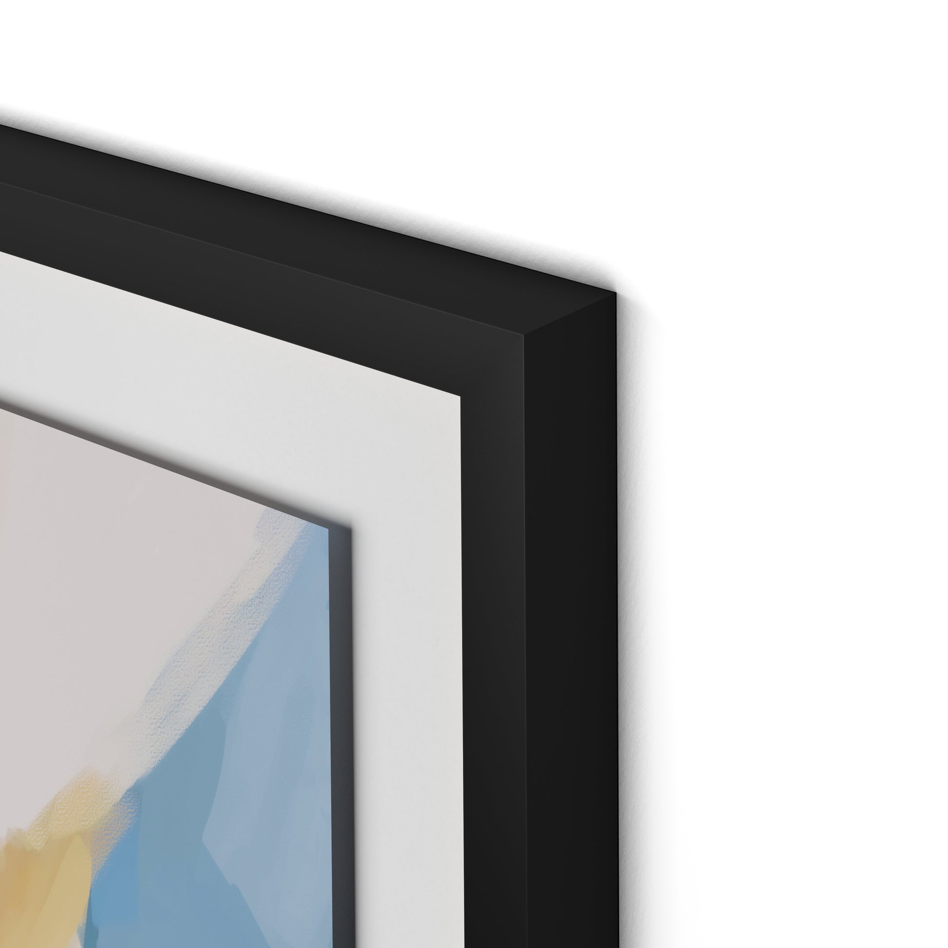 Delta Framed Paper / 32 x 32 in / Black