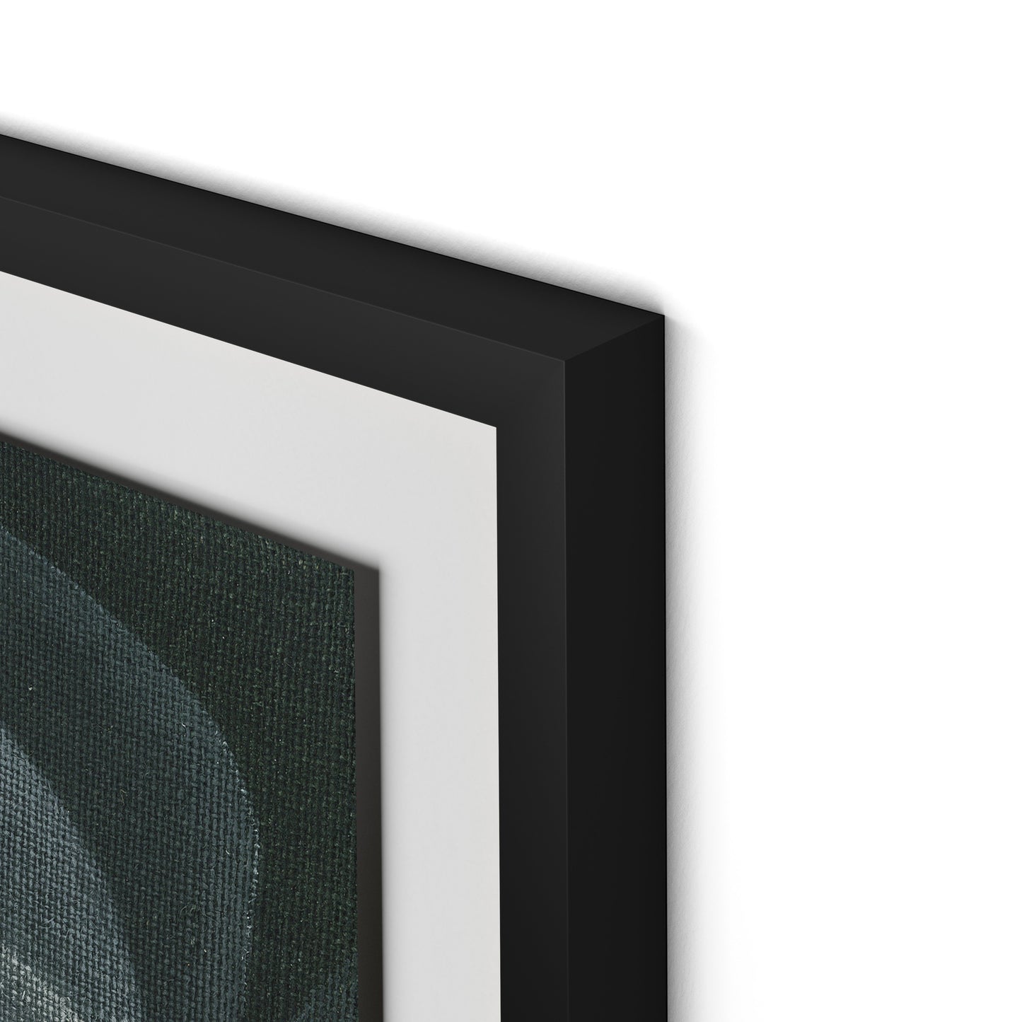 Shadows II Framed Paper / 32 x 32 in / Black