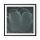 Shadows II Framed Paper / 32 x 32 in / Black
