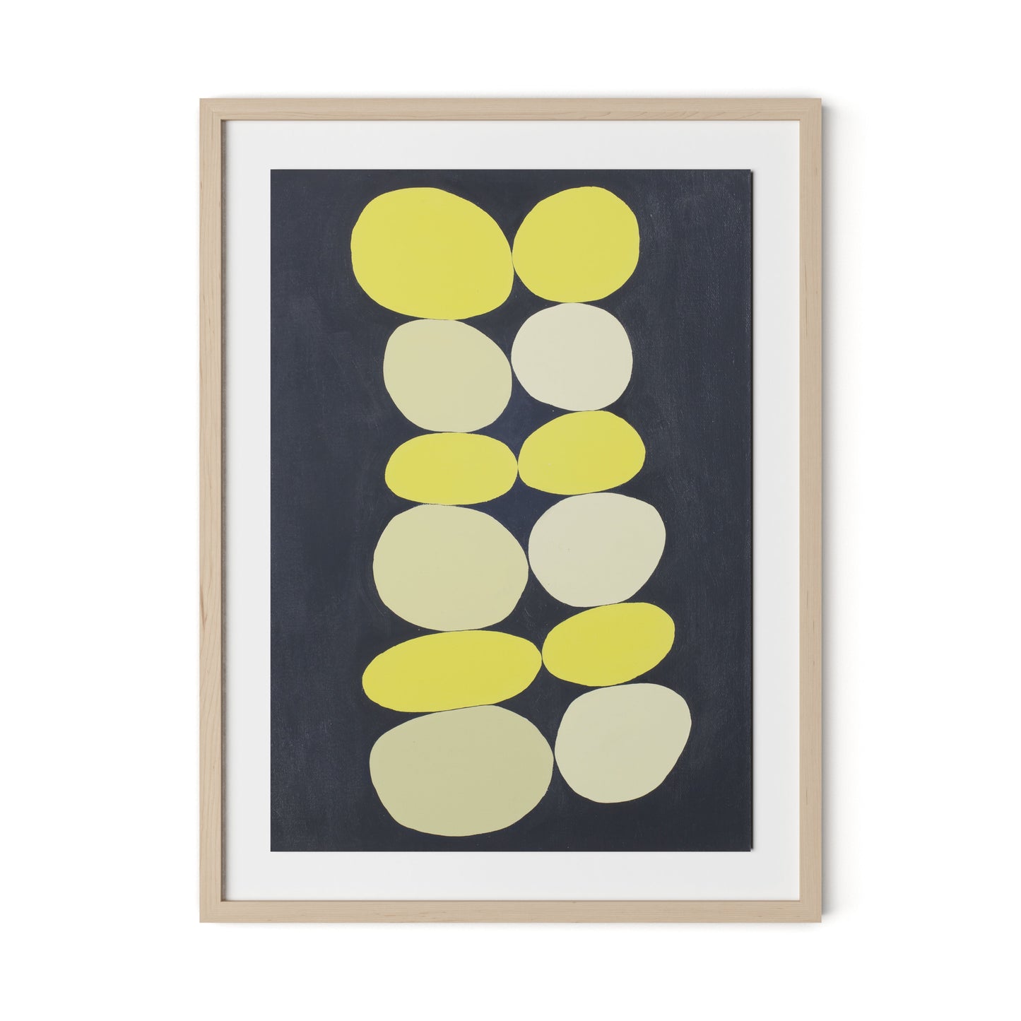 Citron Stack Framed Paper / 24 x 32 in / Natural Maple