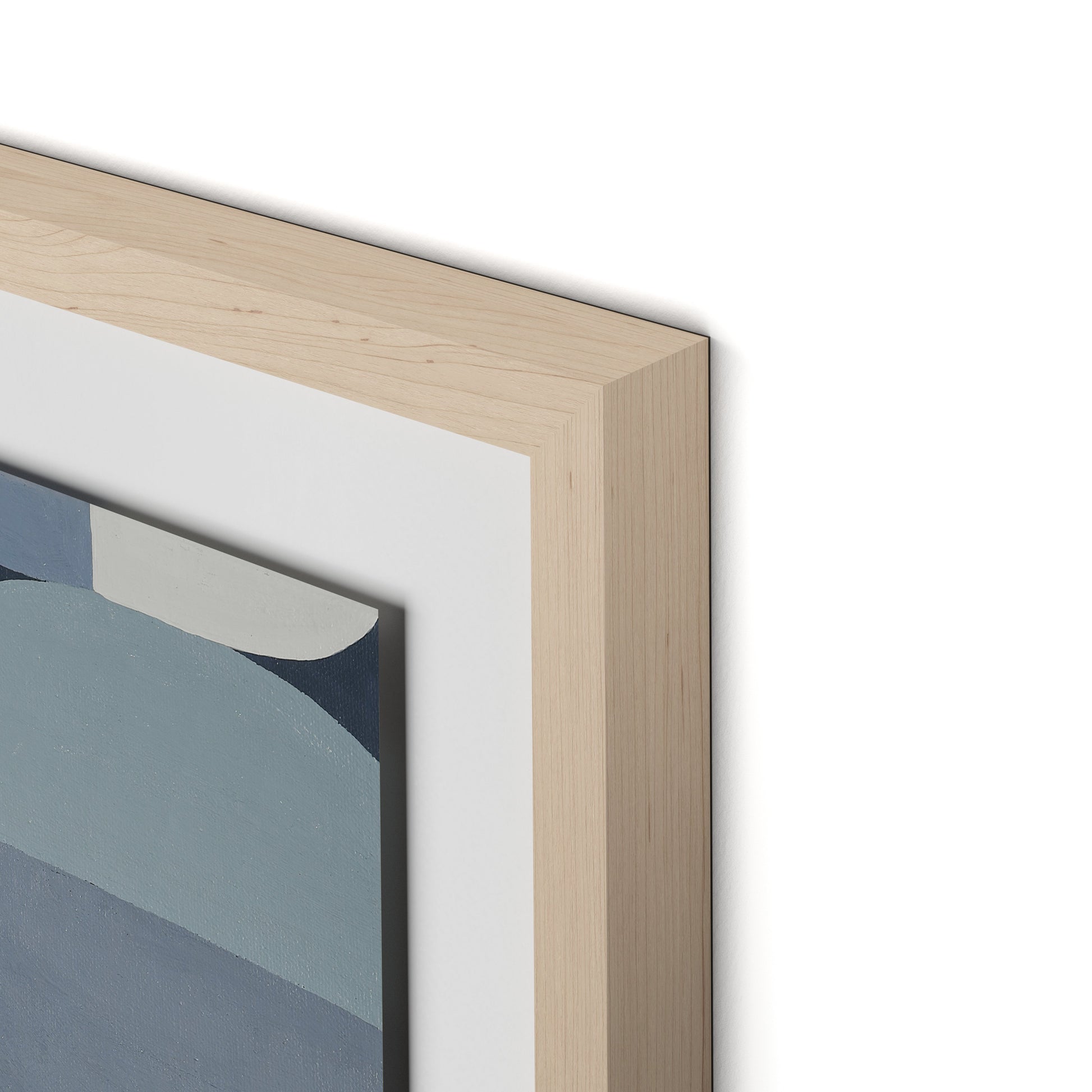 Waterfront Stack Framed Paper / 24 x 32 in / Natural Maple