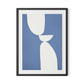 Meditation Blue Framed Paper / 24 x 32 in / Black
