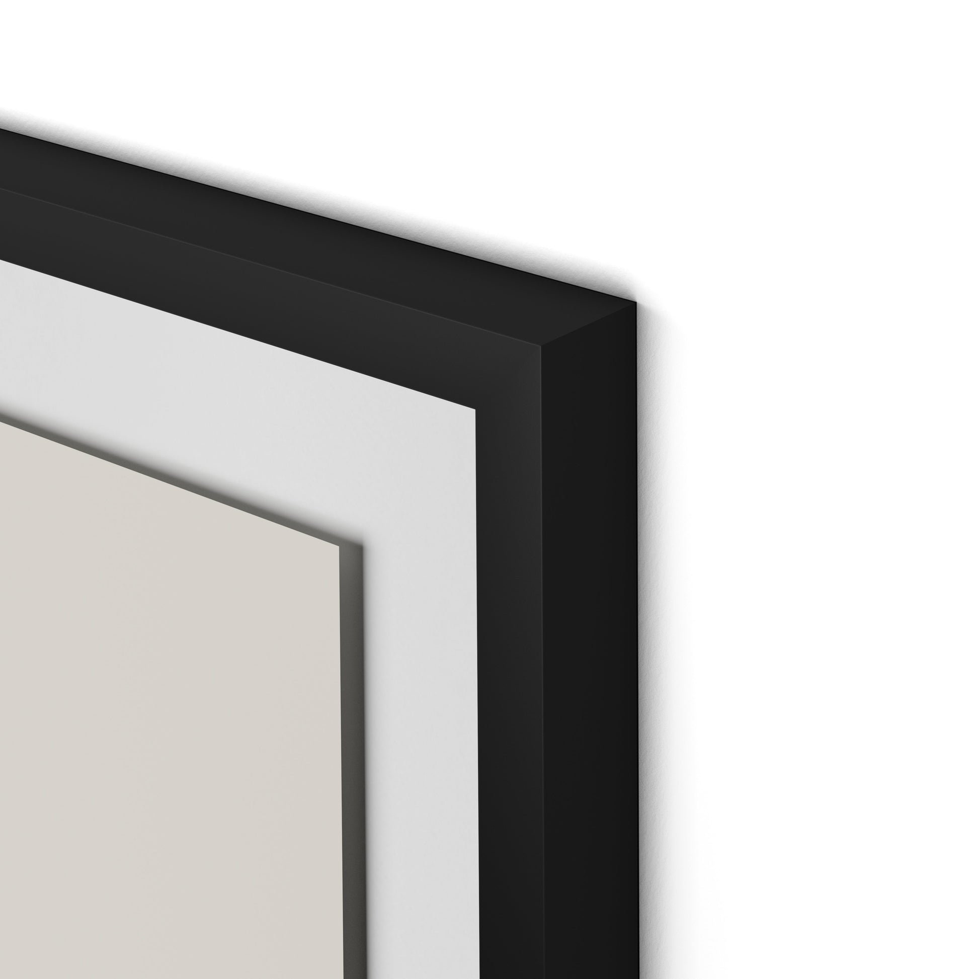 Structure 2 Framed Paper / 26.5 x 32 in / Black