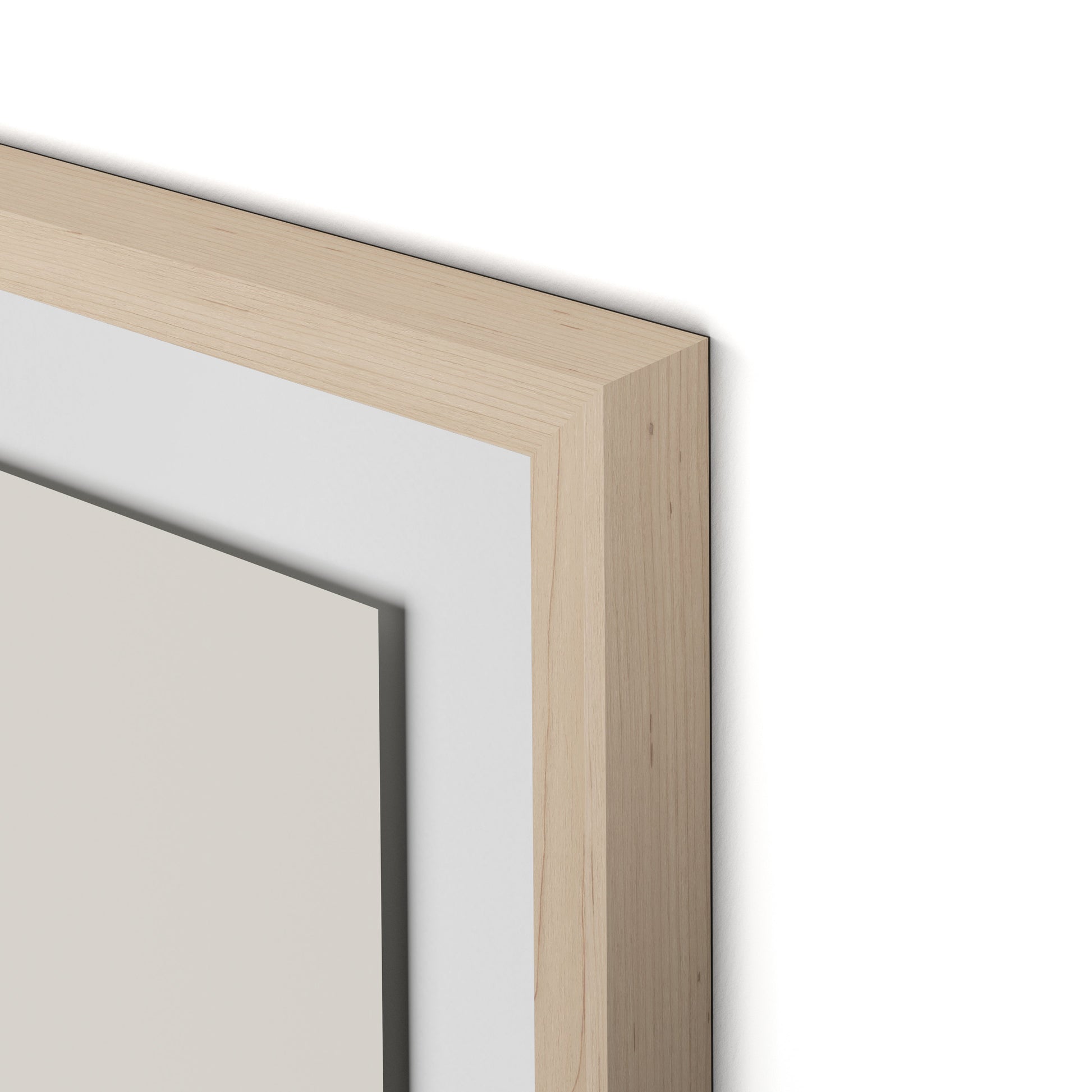 Structure 3 Framed Paper / 26.5 x 32 in / Natural Maple