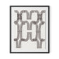 Arcs (Chocolate) Framed Paper / 26.5 x 32 in / Black