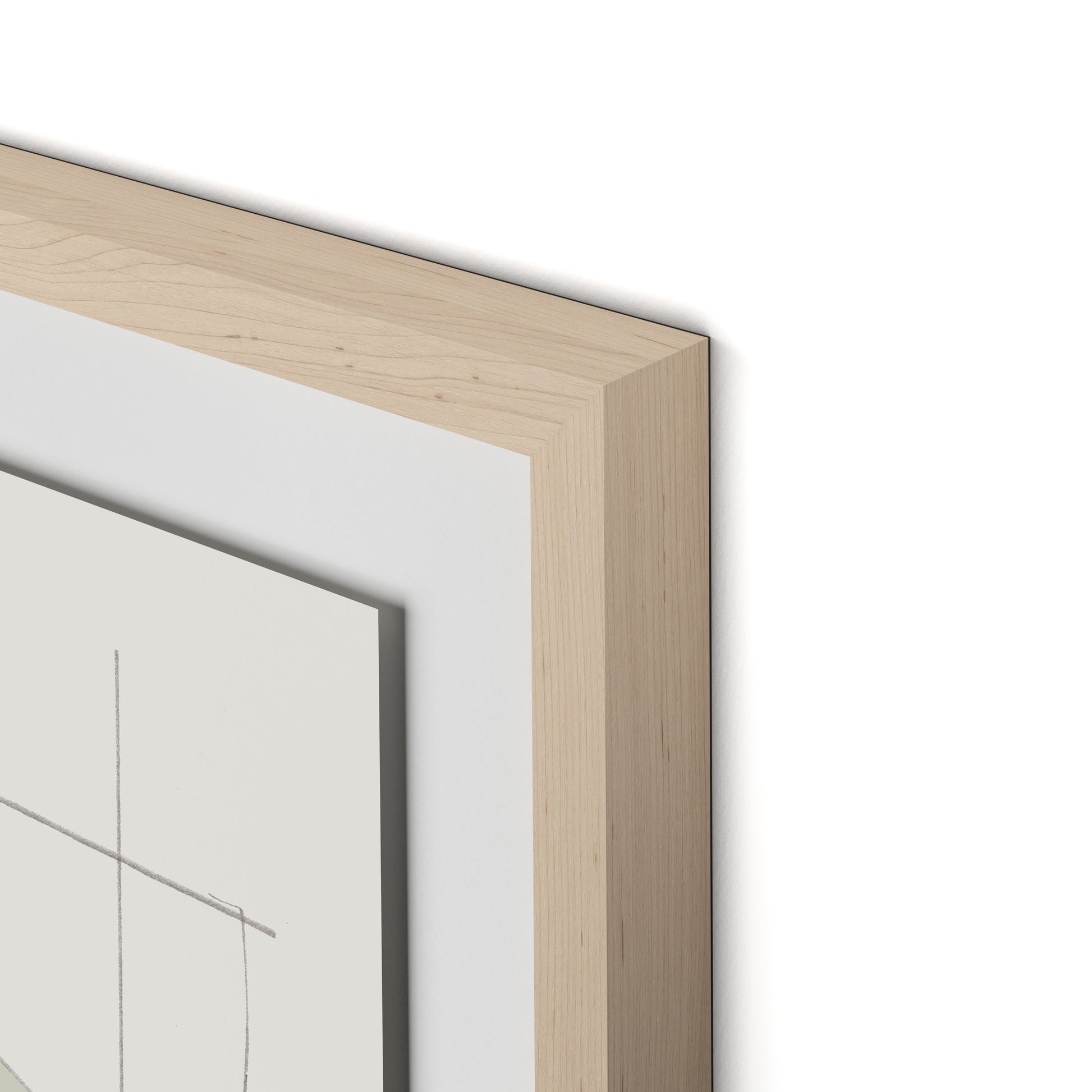 Catch Framed Paper / 24 x 32 in / Natural Maple