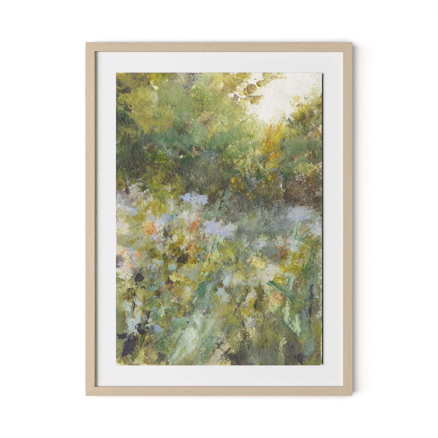 Respite V Framed Paper / 24 x 32 in / Natural Maple