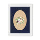 Vignette VII Framed Paper / 24 x 32 in / White