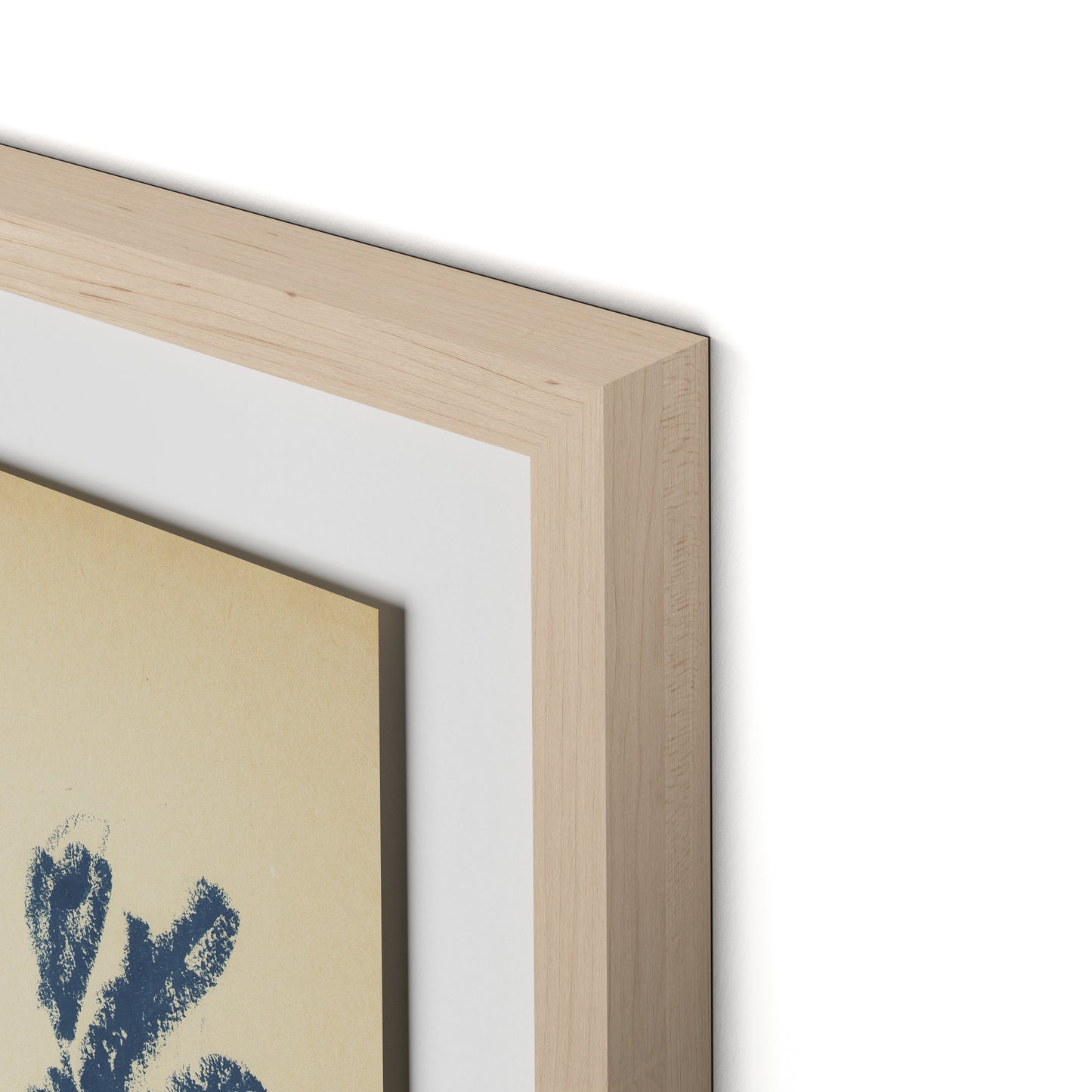 Summer Weed Framed Paper / 26.5 x 32 in / Natural Maple