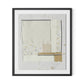 Fabric Collage I Framed Paper / 28 x 32 in / Black