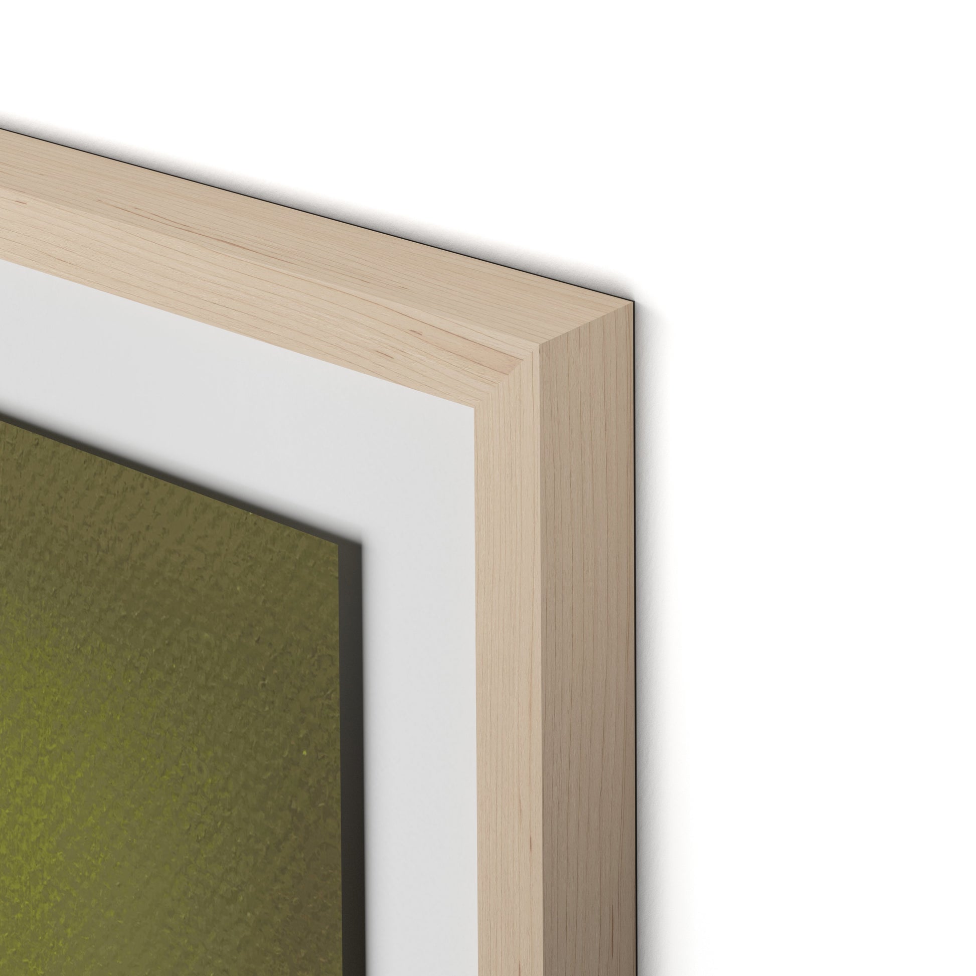 Composition Verdant Framed Paper / 24 x 32 in / Natural Maple