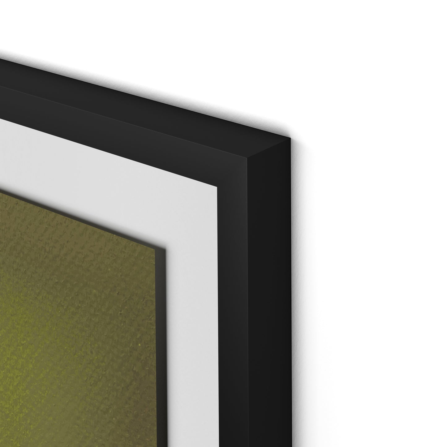 Composition Verdant Framed Paper / 24 x 32 in / Black