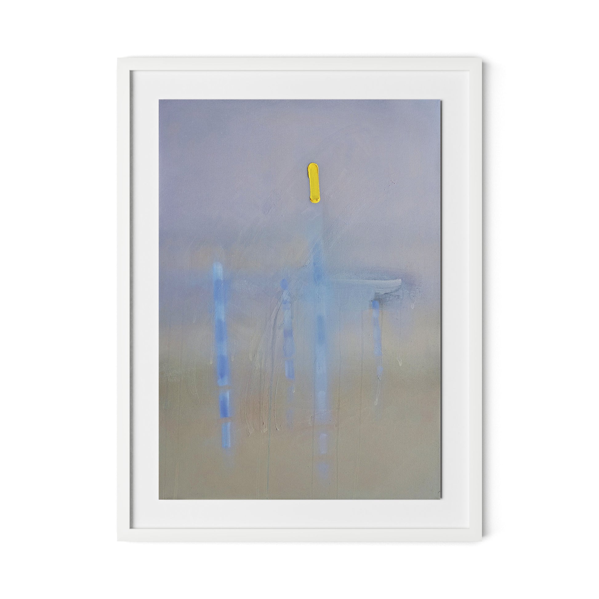 Lagoon Framed Paper / 24 x 32 in / White