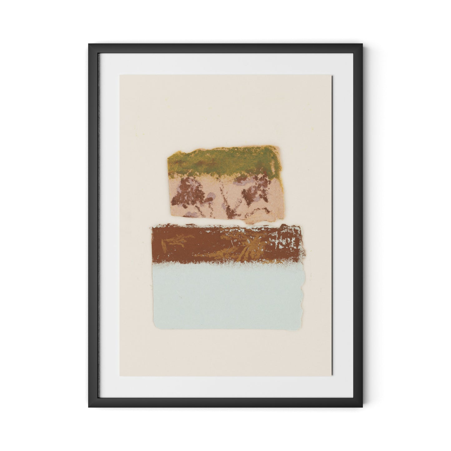 Pink Alpine Flax Framed Paper / 24 x 32 in / Black