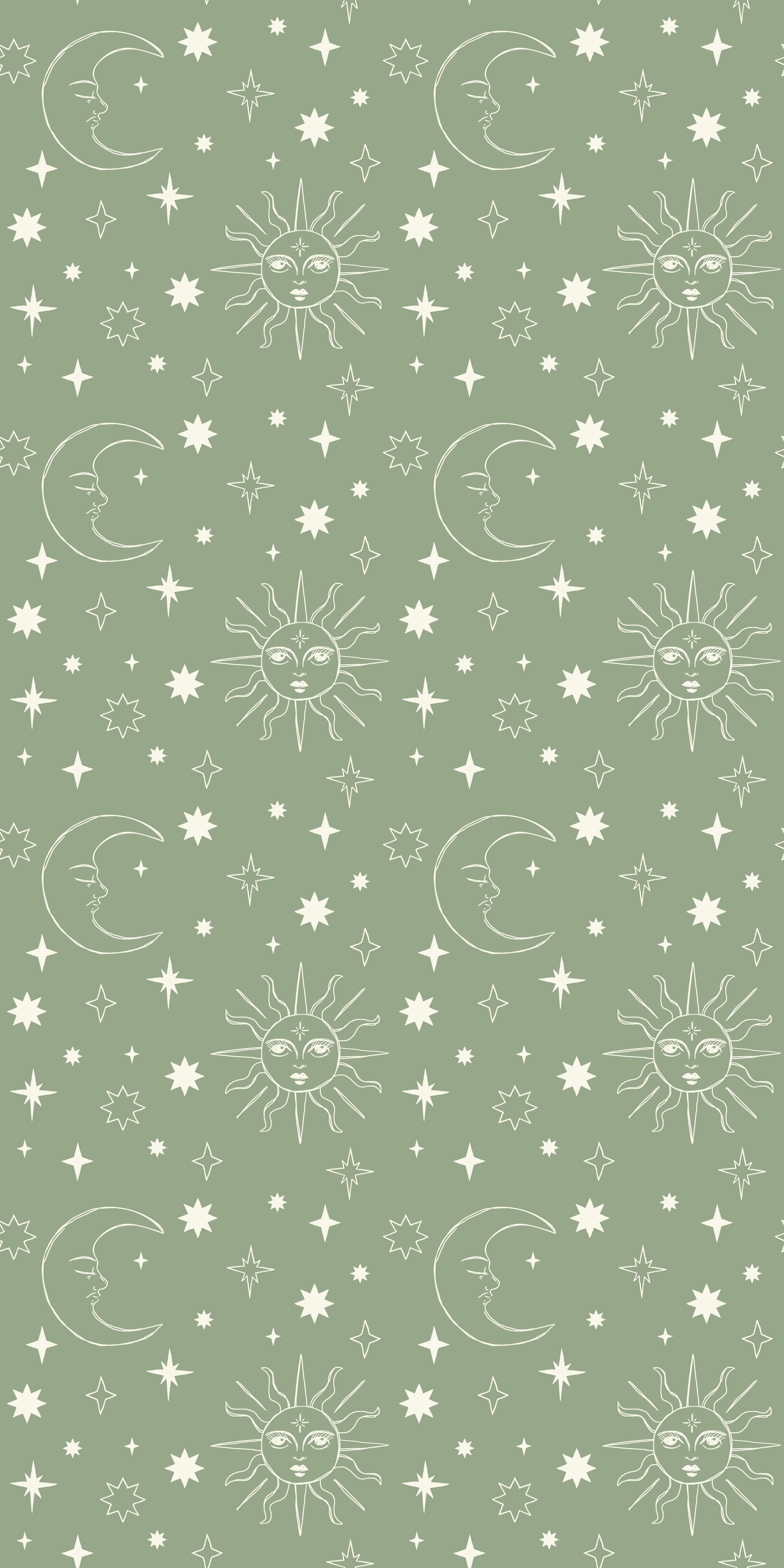 Celestial Skies in Sage color