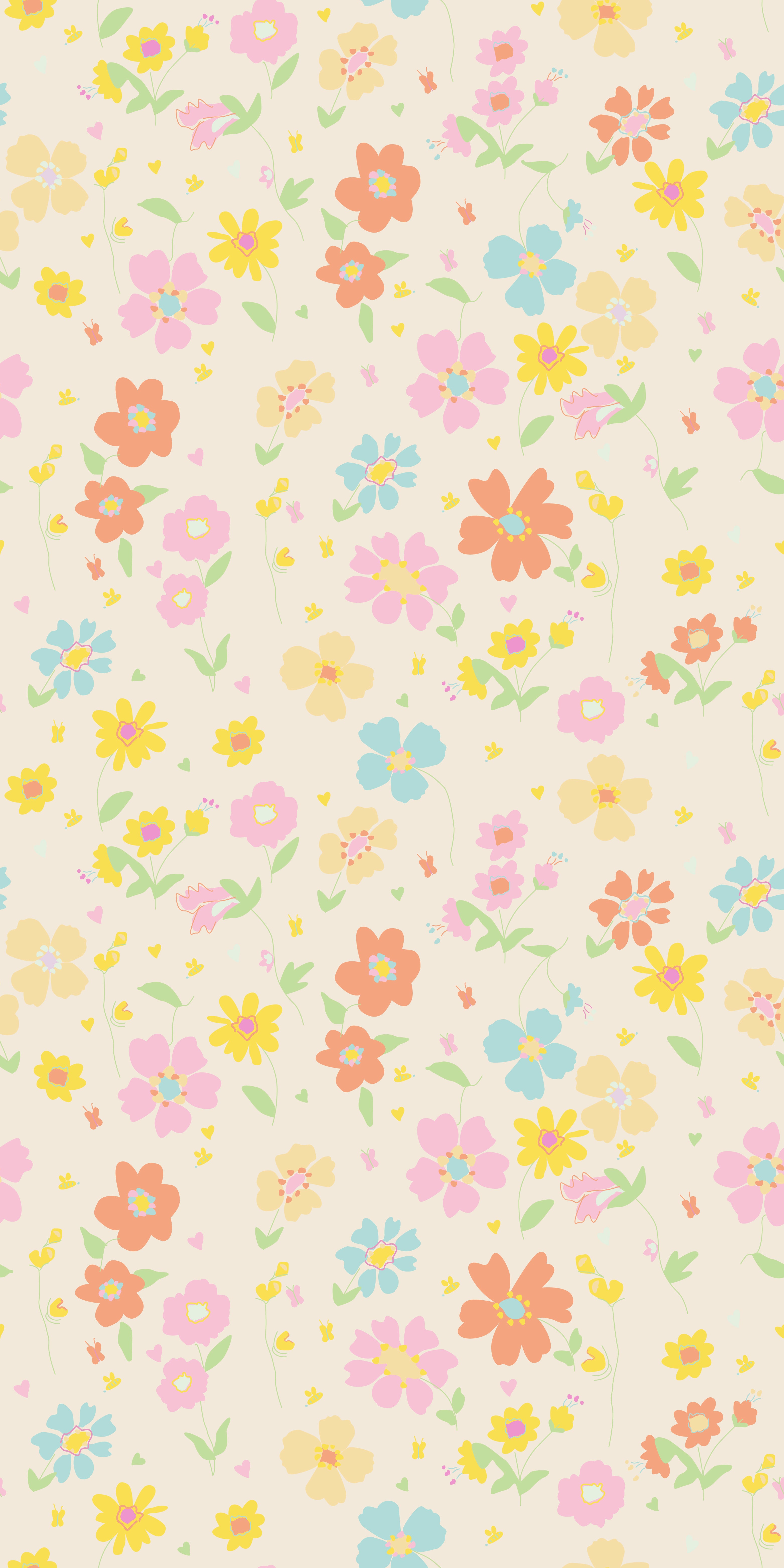 Childhood Floral in Pastel color
