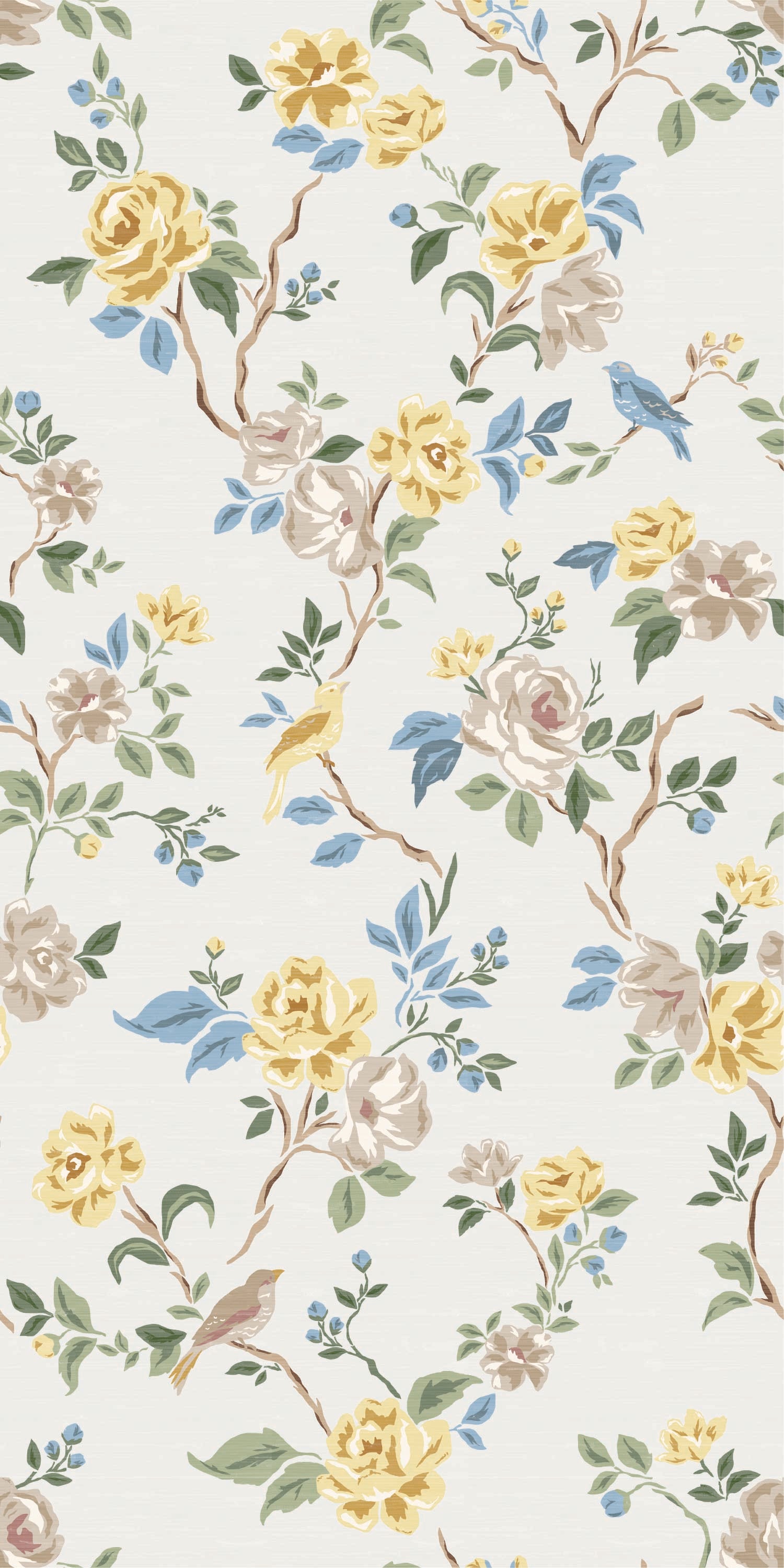 Climbing Blossom in Pale Gold color