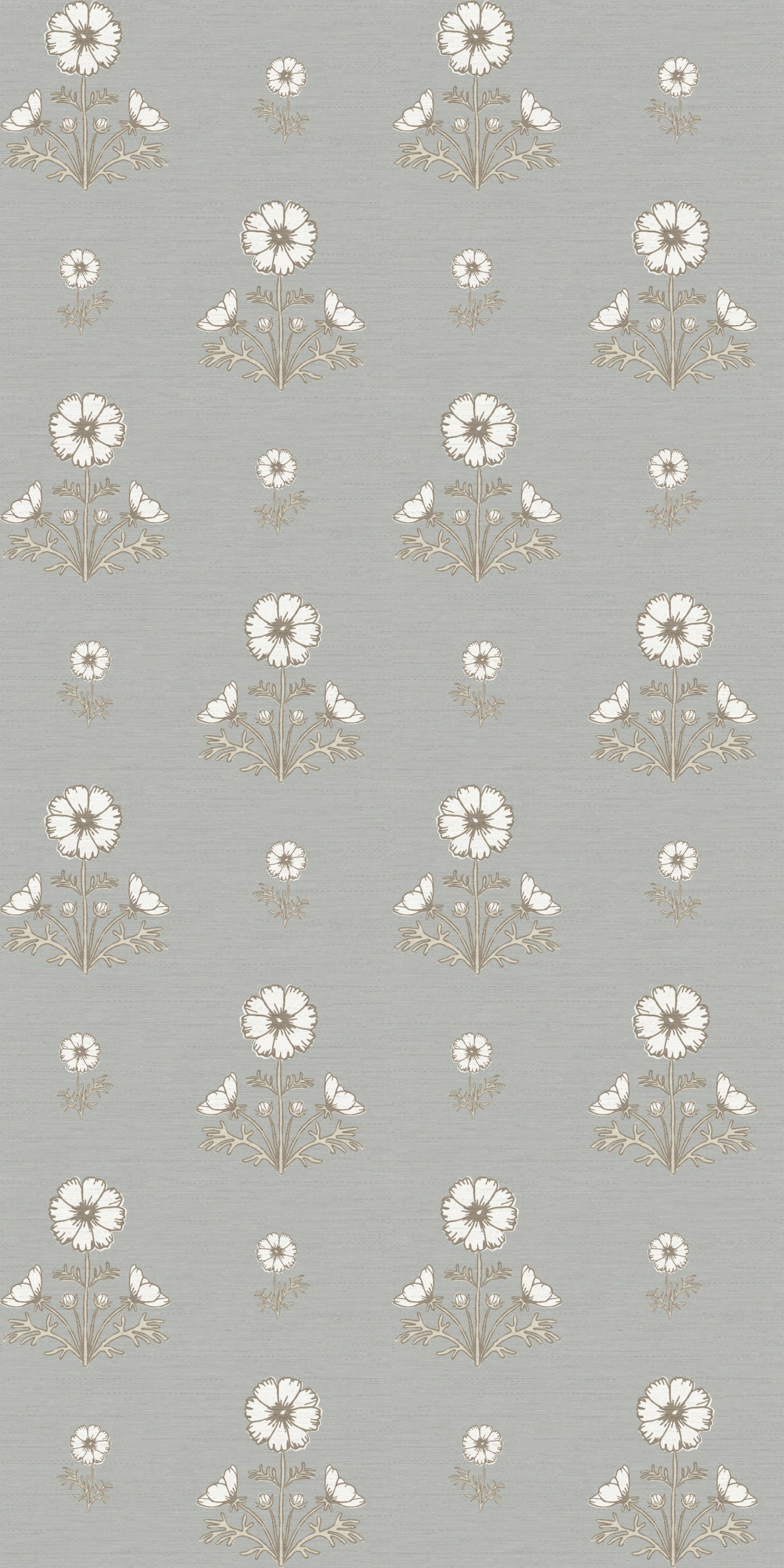 Cosmo Block Print in White/Blue/Gray color