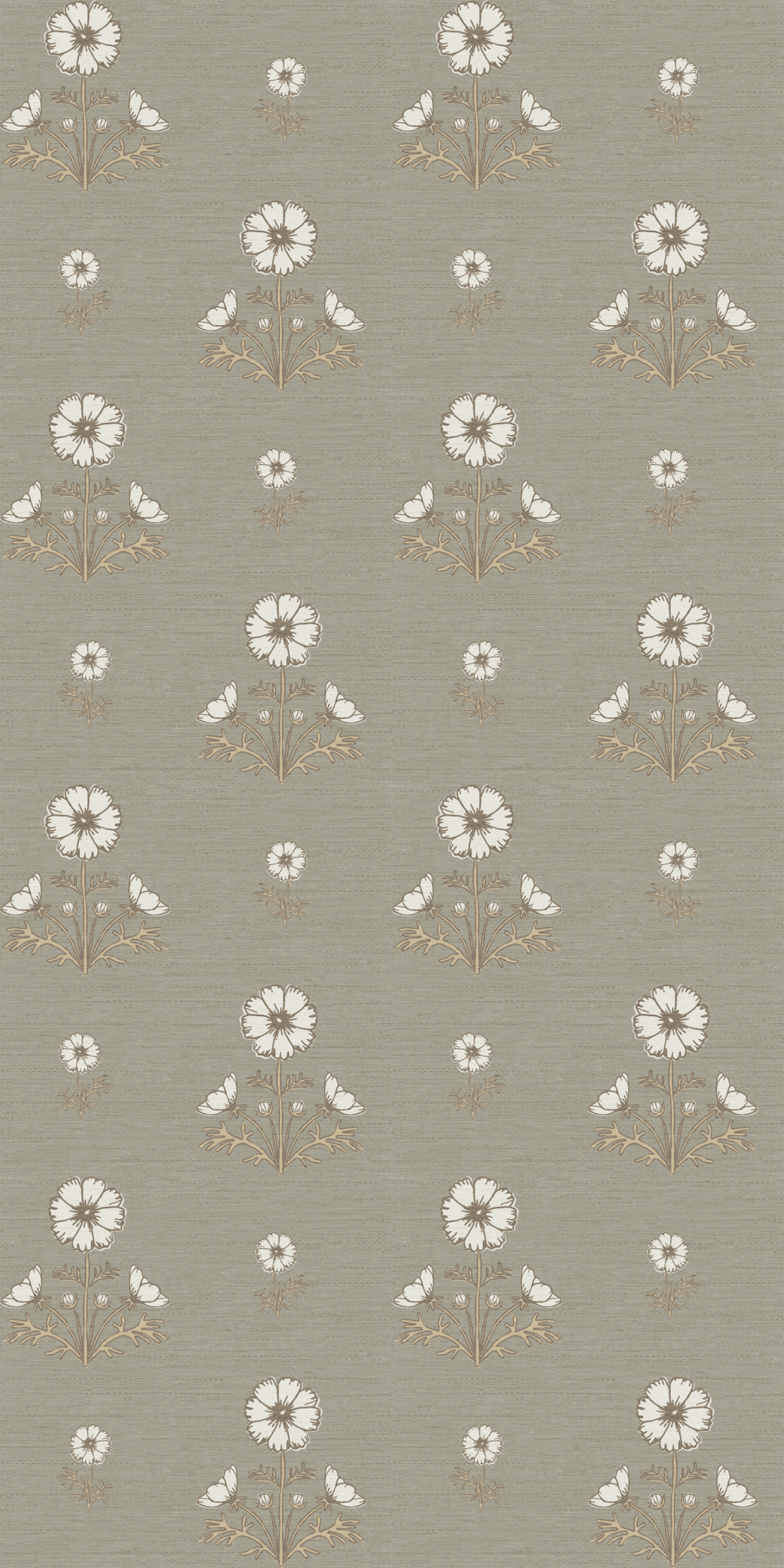 Cosmo Block Print in White/Sage color