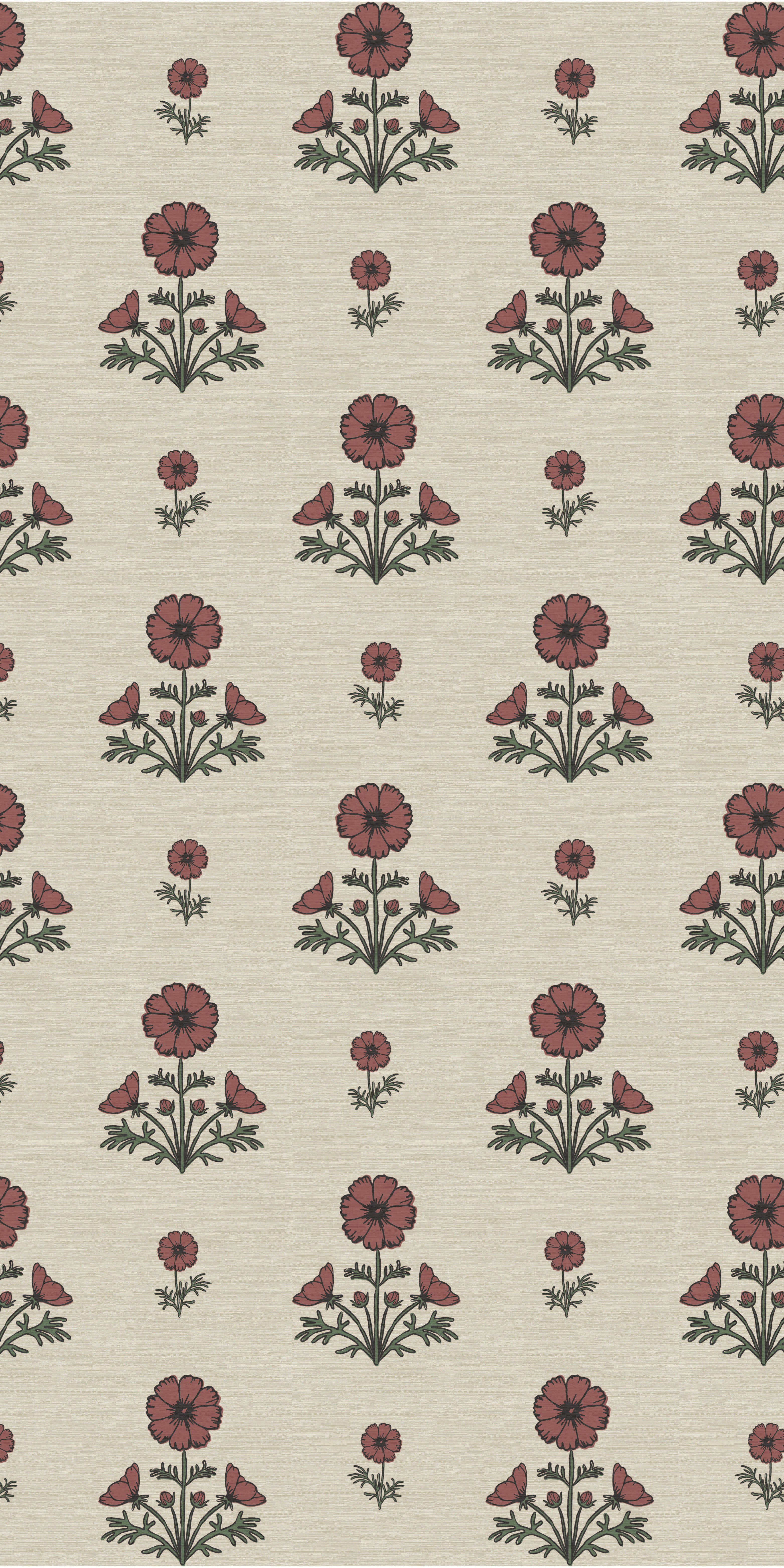 Cosmo Block Print in Pink/Light Tan color