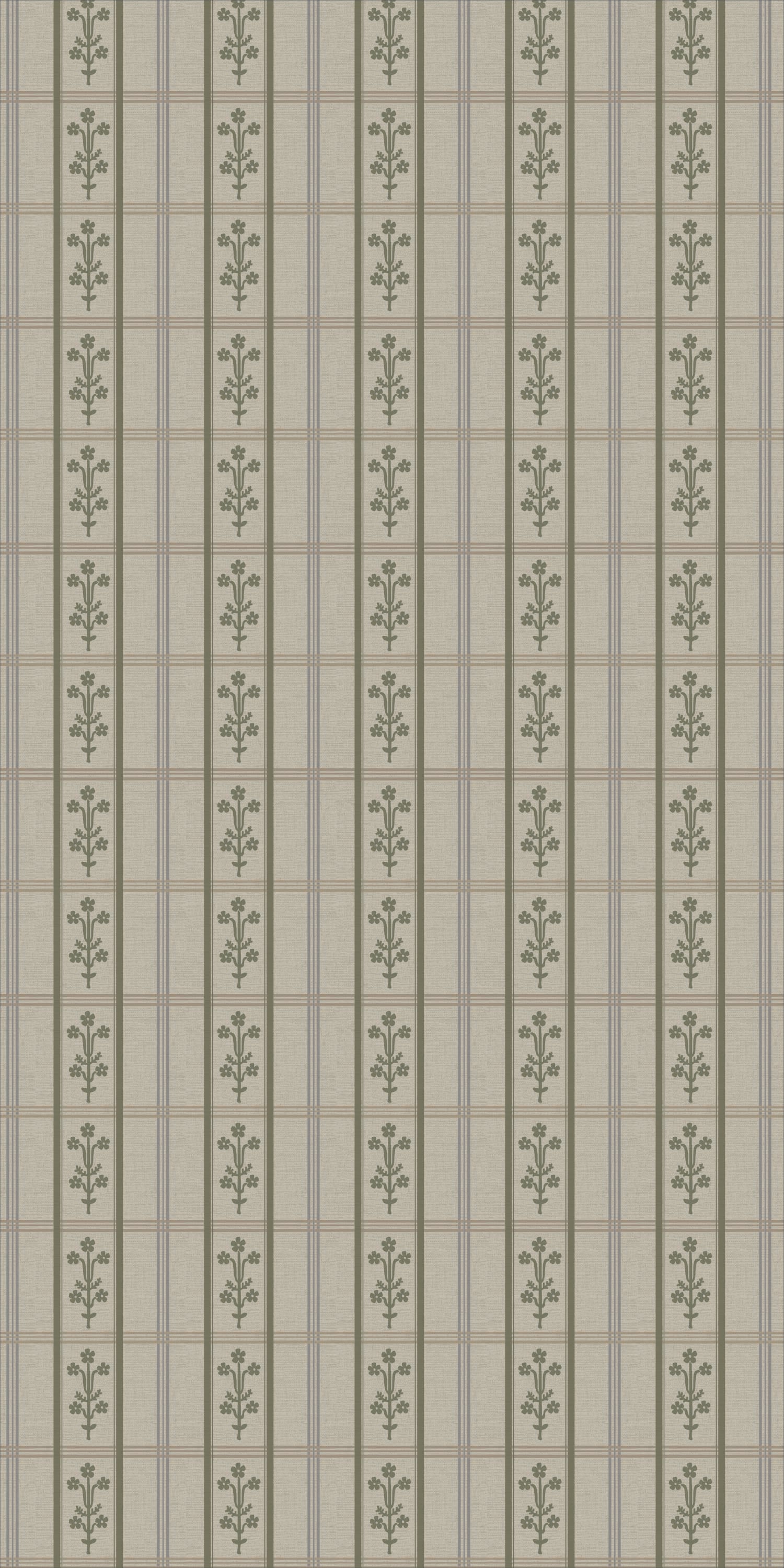 Flora Plaid in Blue/Green color