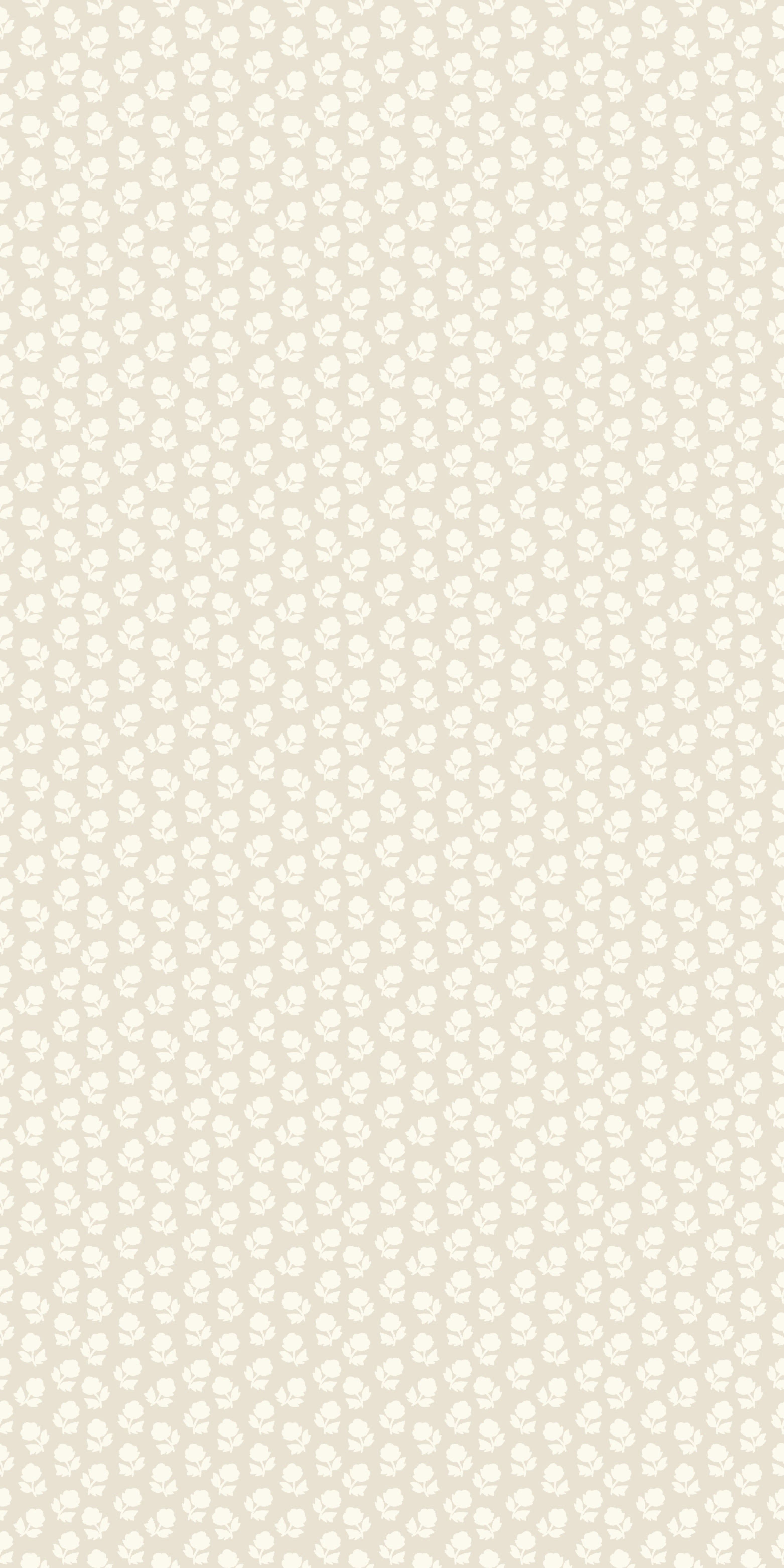 Flower Stamp in Tan/Cream color
