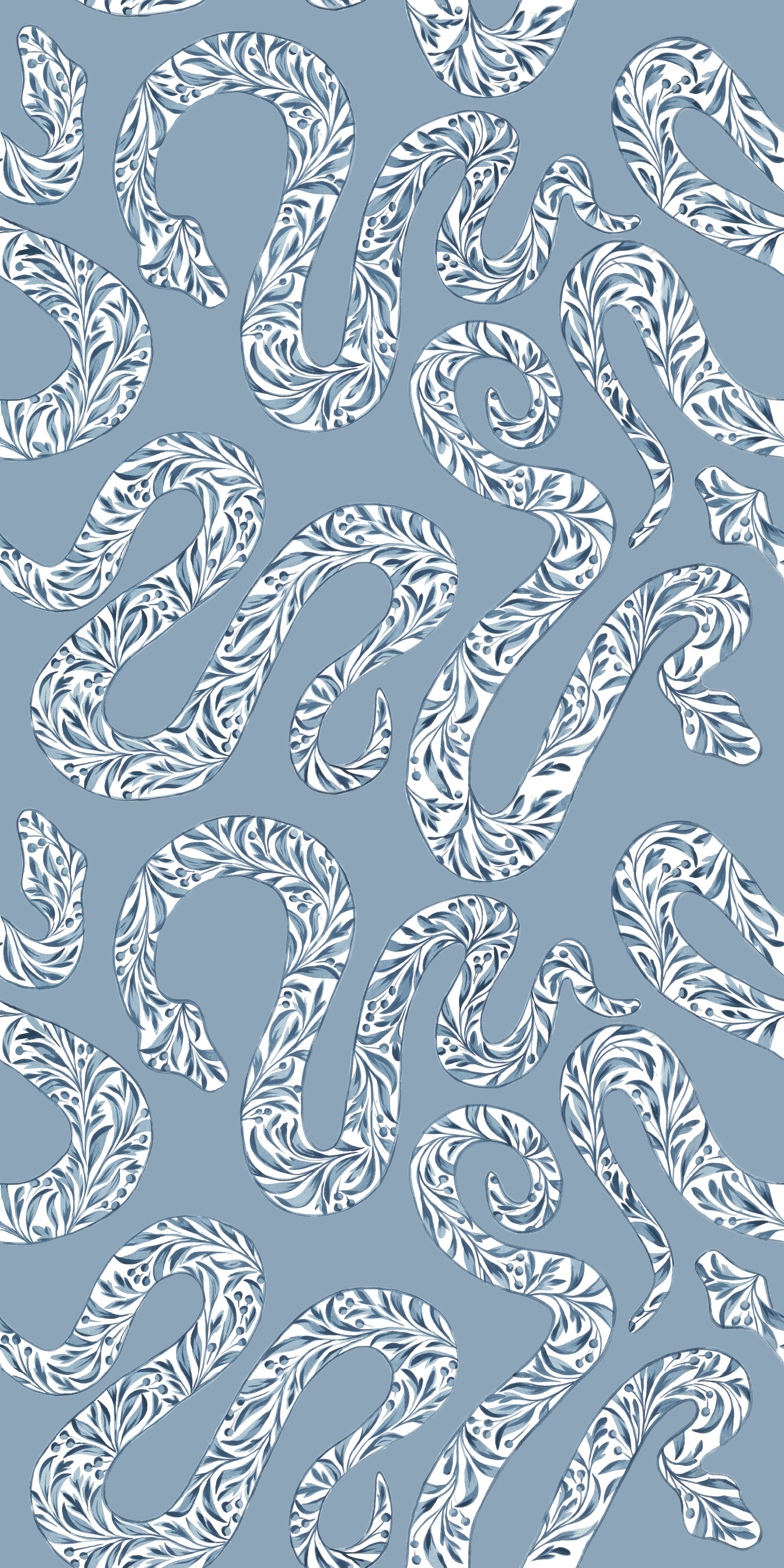 Garden Snake in Light Blue color