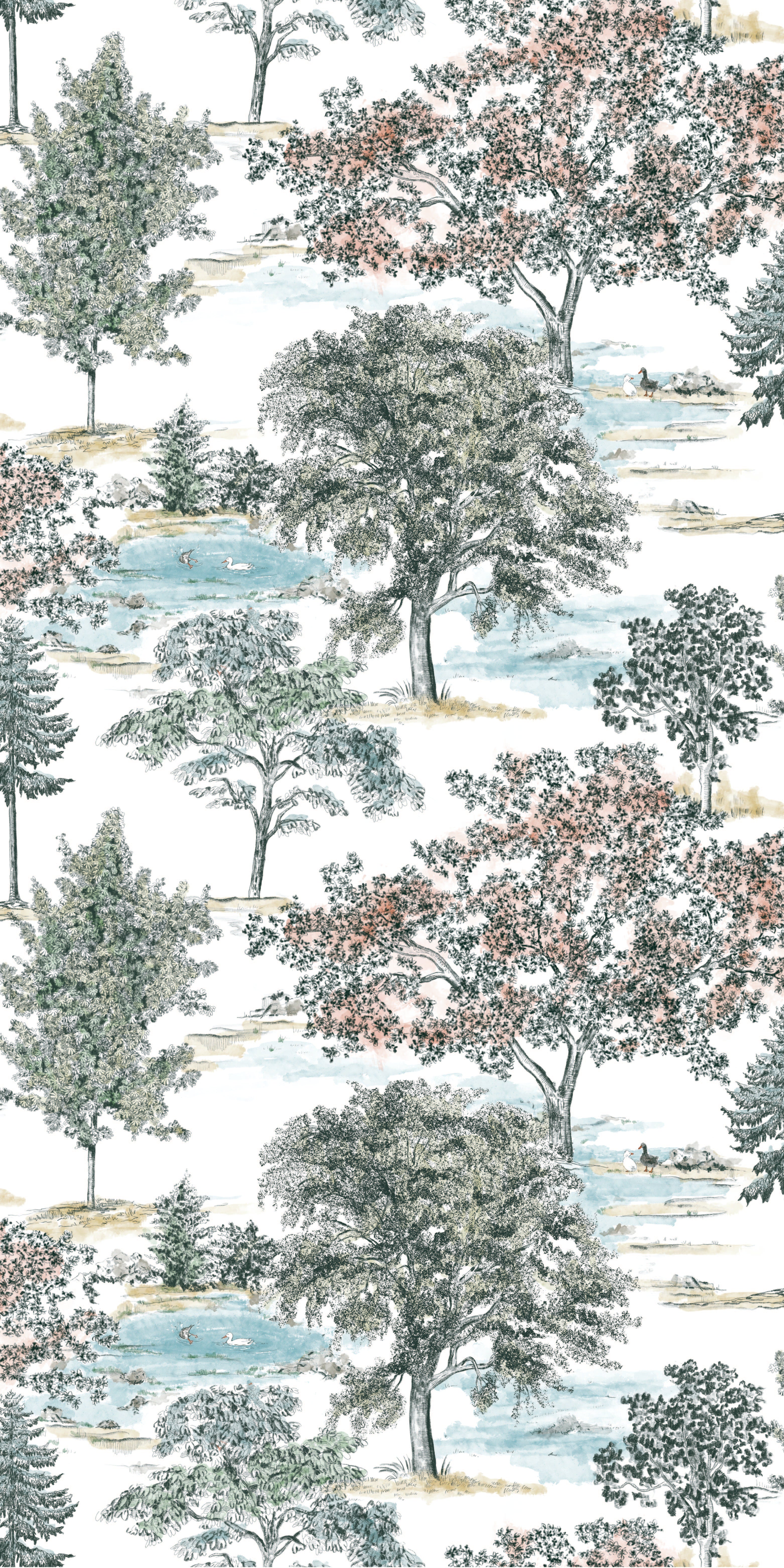Heritage Toile in Multi A color