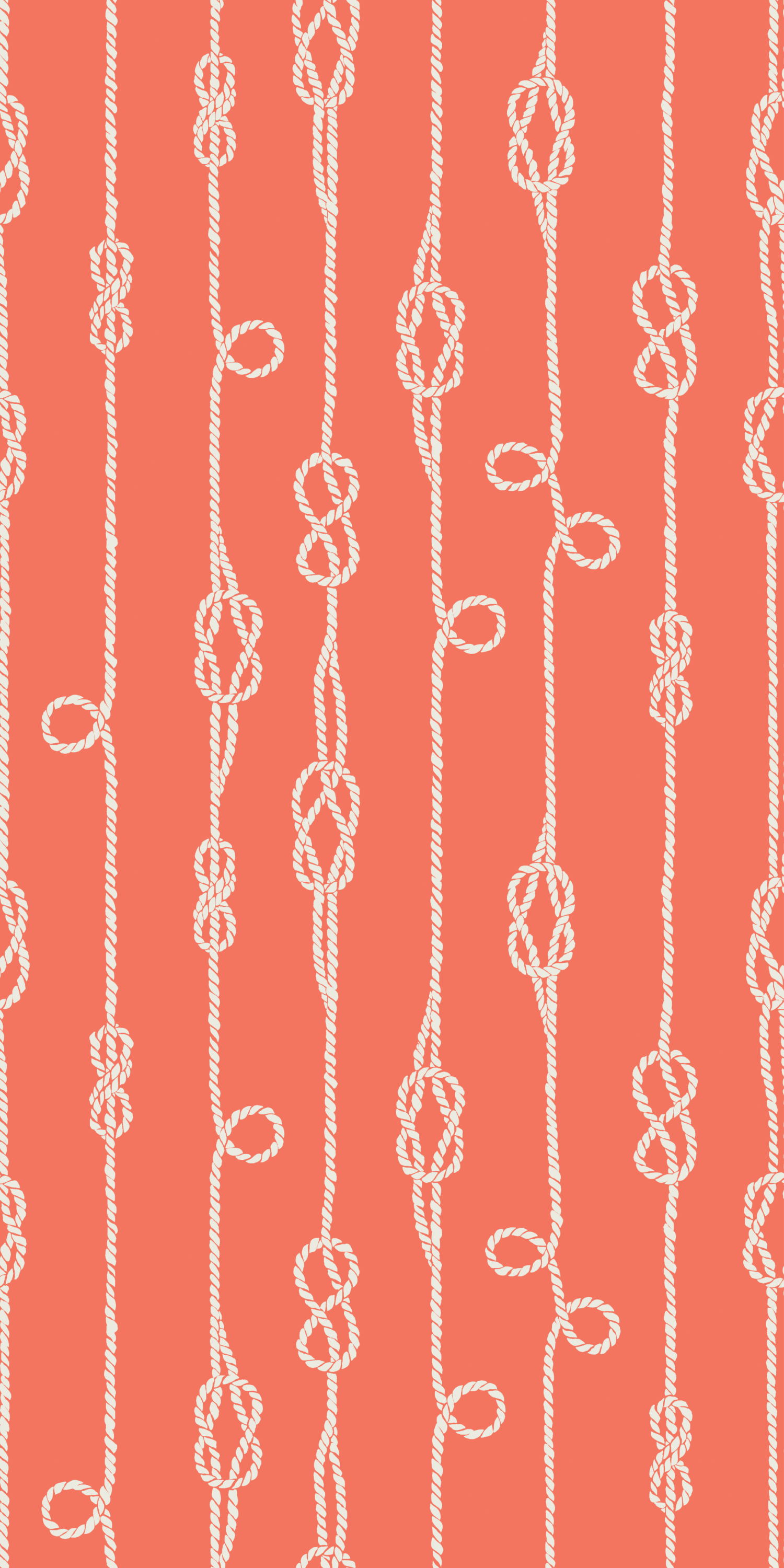 Nautical Knots in Coral color