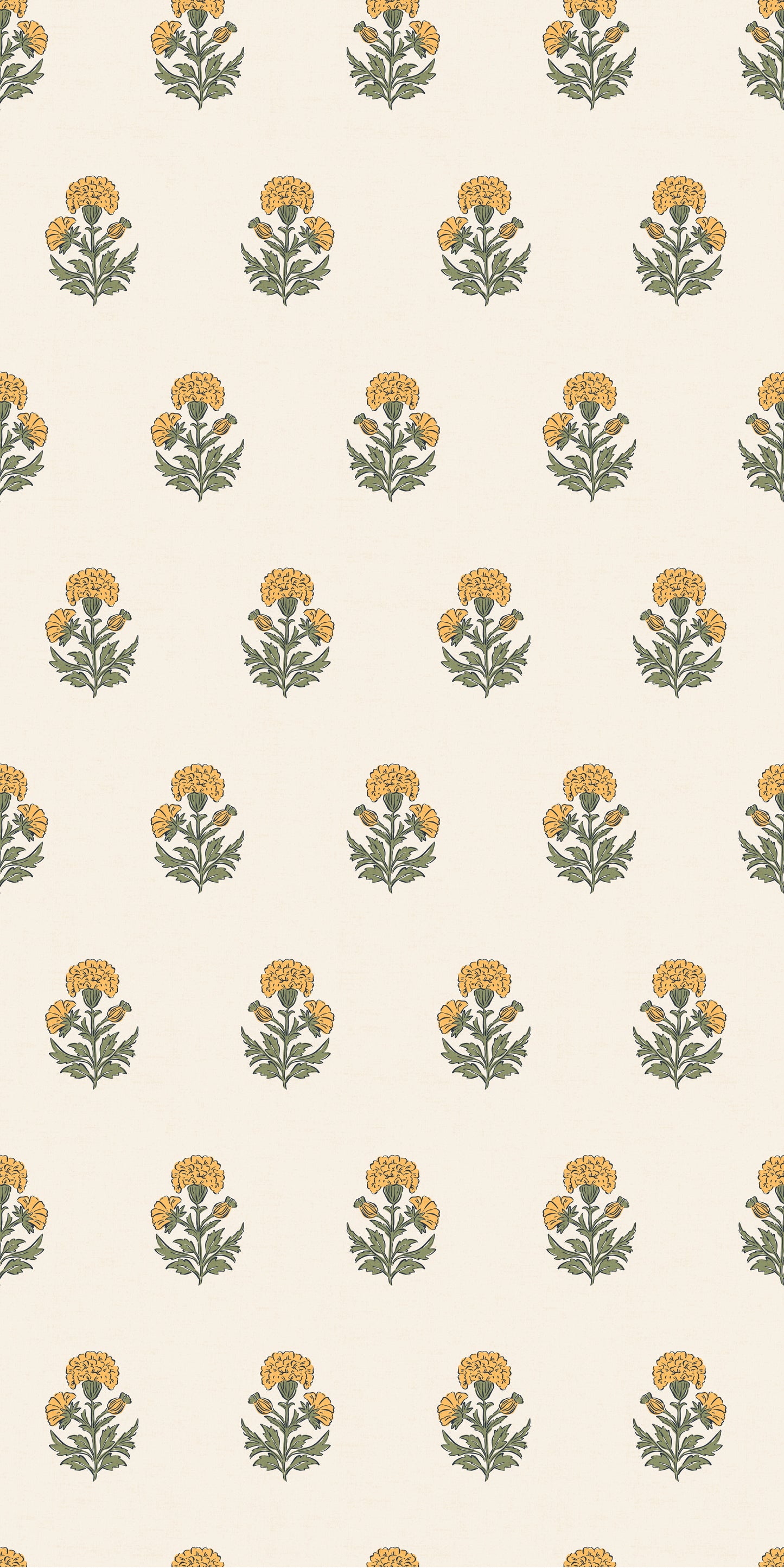 Marigold Block Print