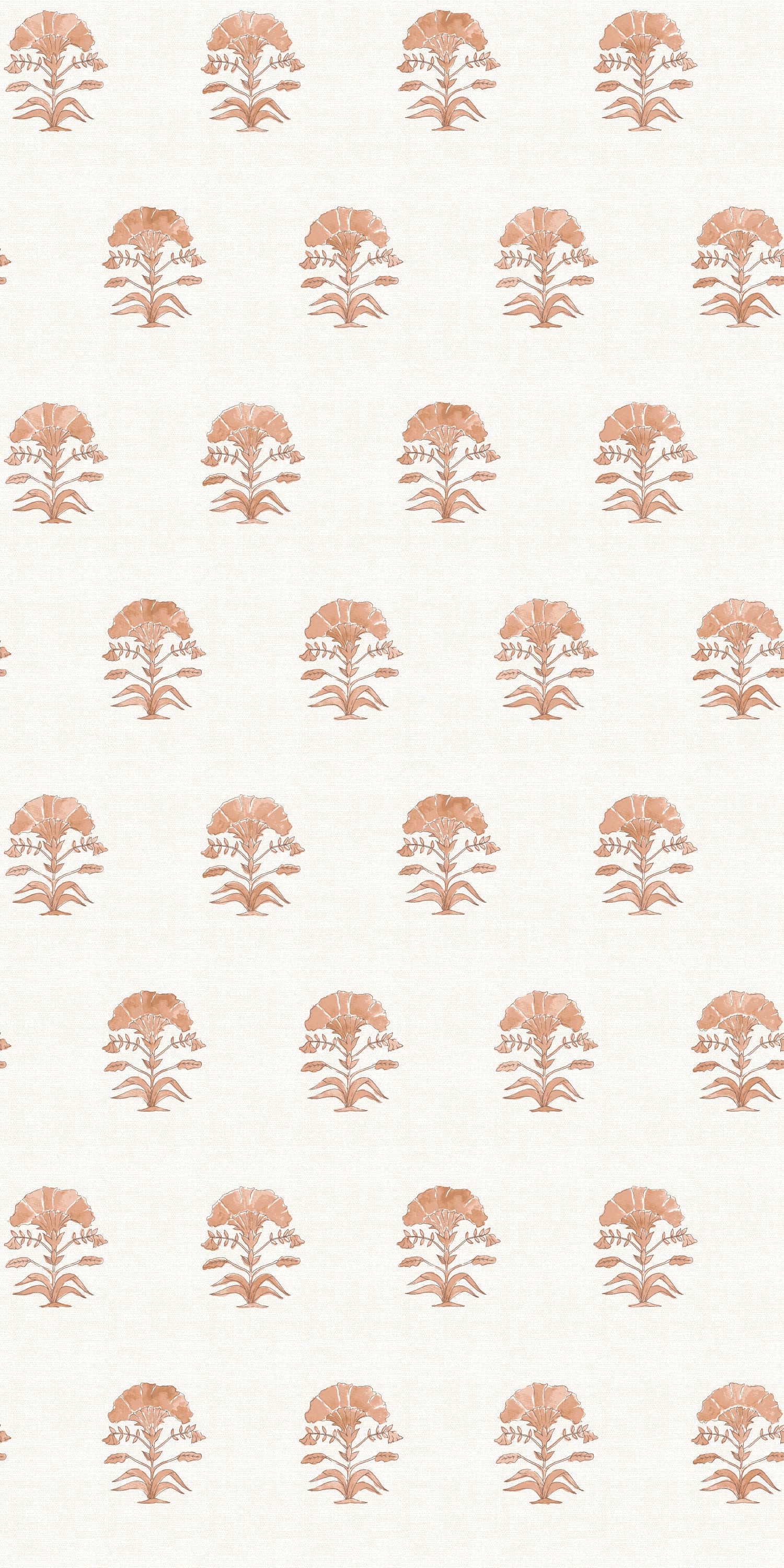 Nargis Block Print in Terracotta color