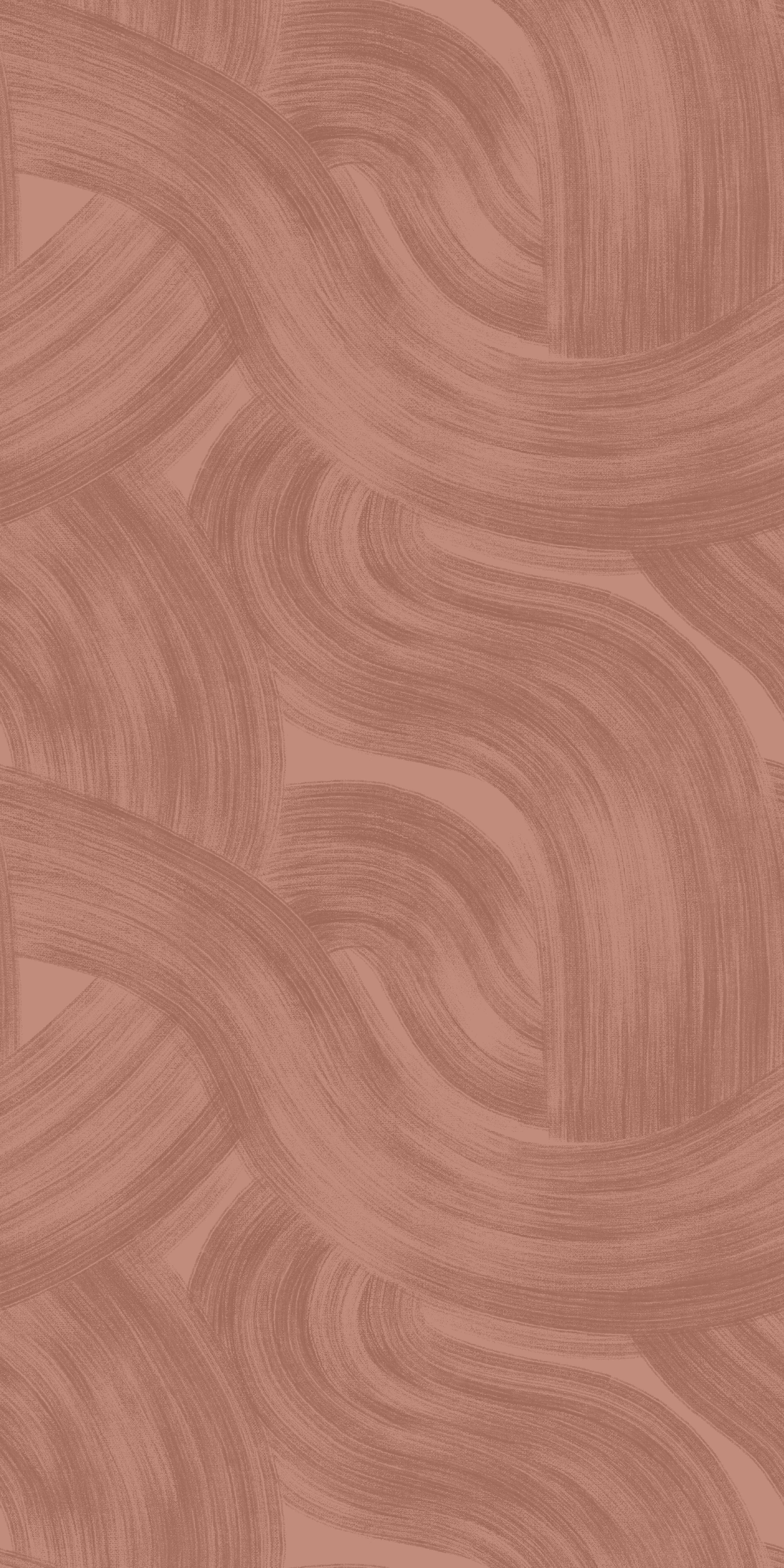Painted Wave in Terracotta color