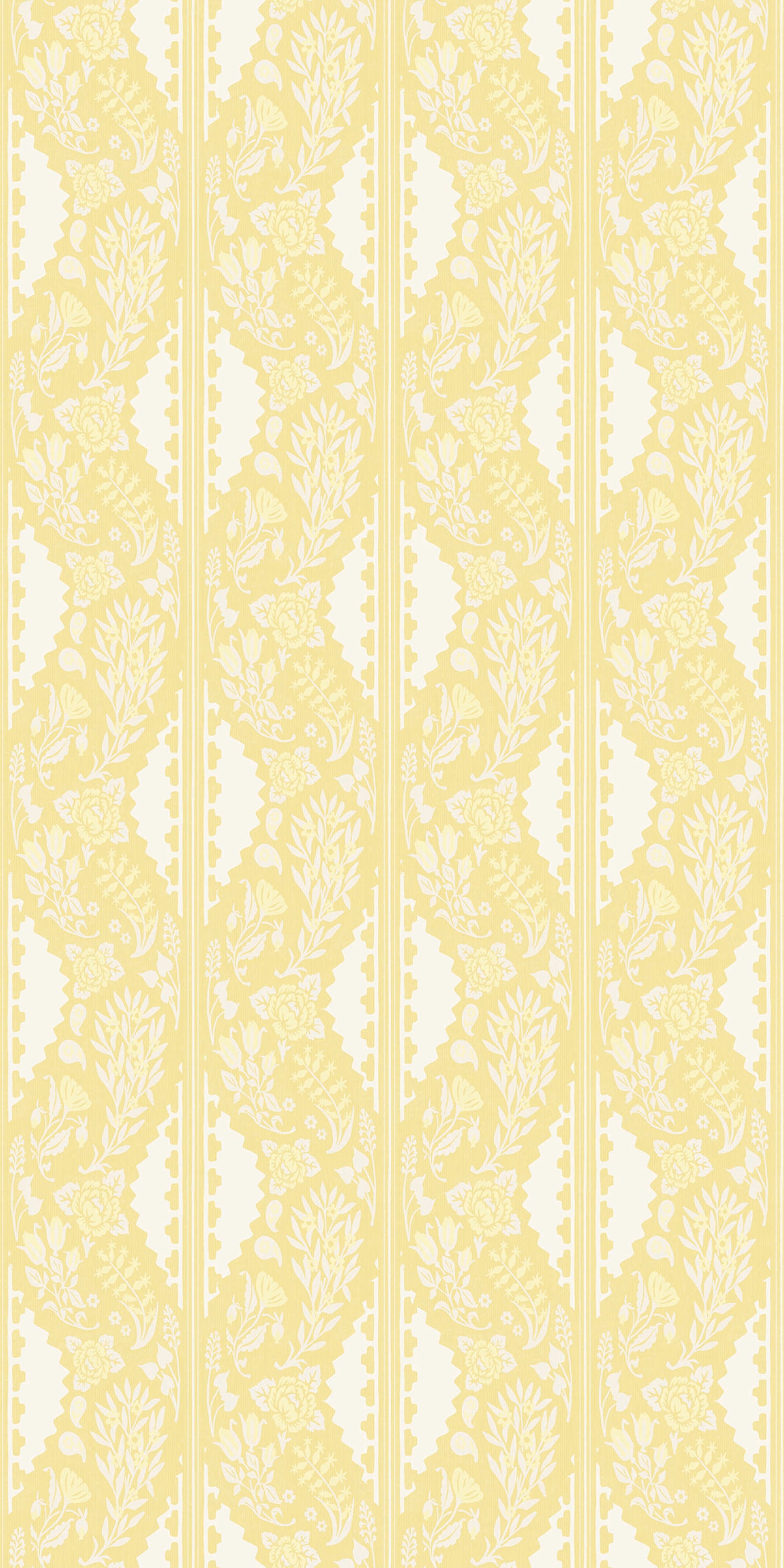 Paisley Block Stripe in Buttercream color