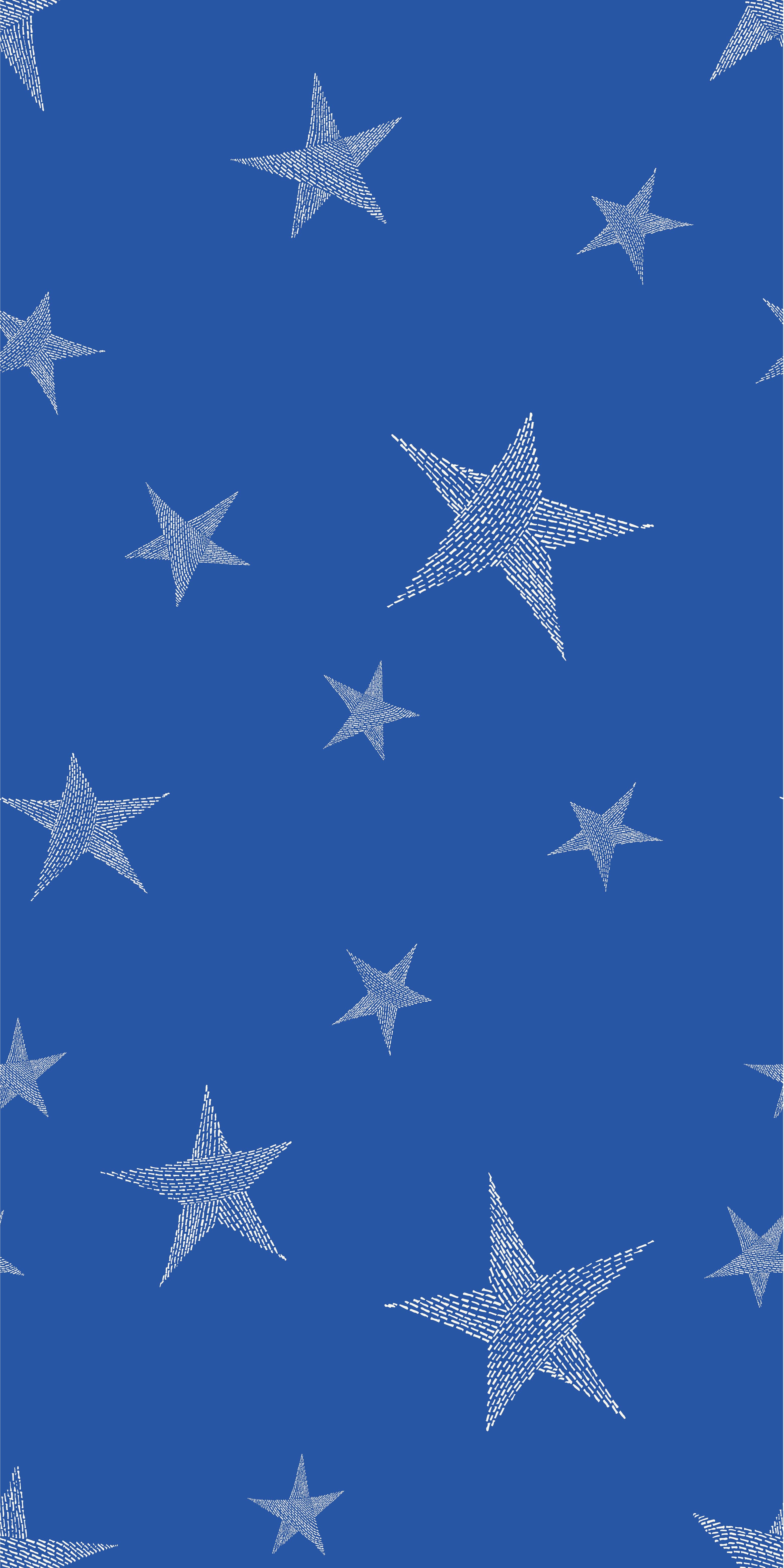 Stitched in the Stars in Bright Blue/White color