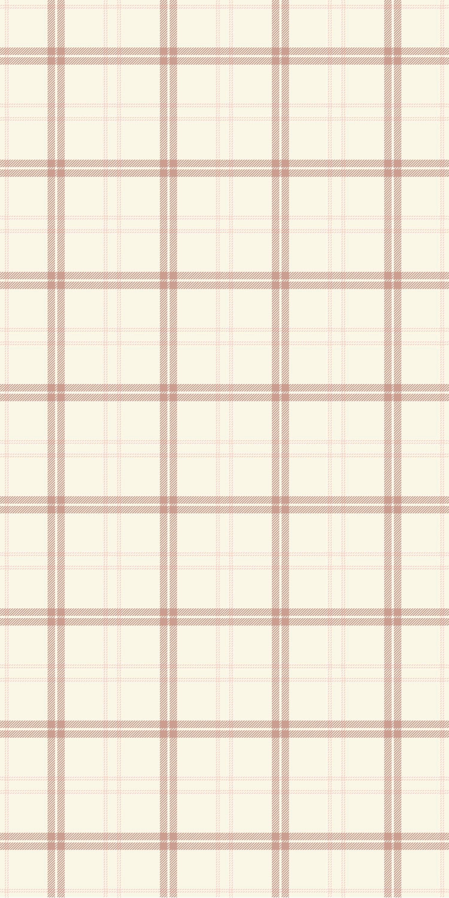 Ticking Plaid in Pink/Cream color