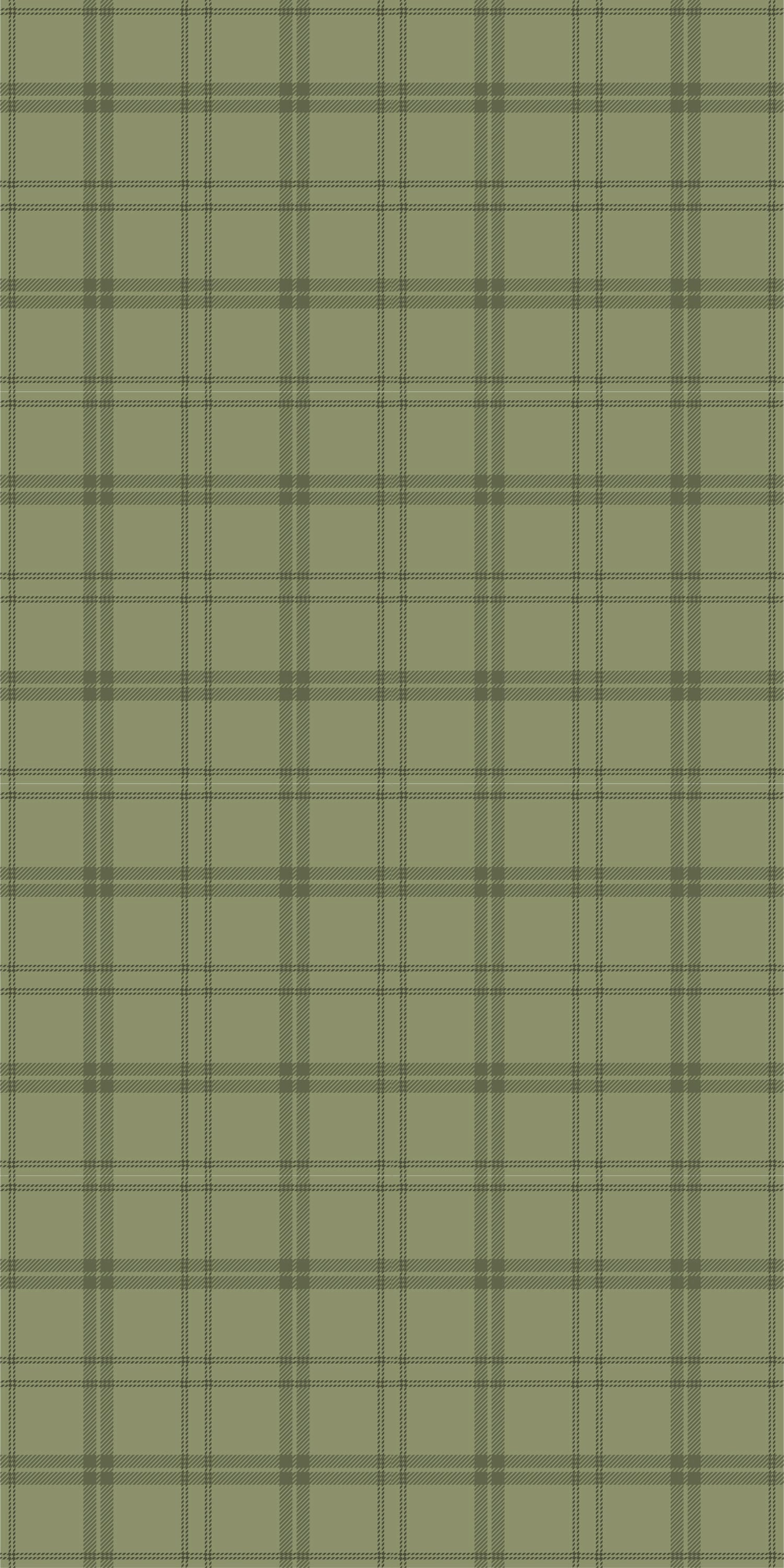 Ticking Plaid in Moss color