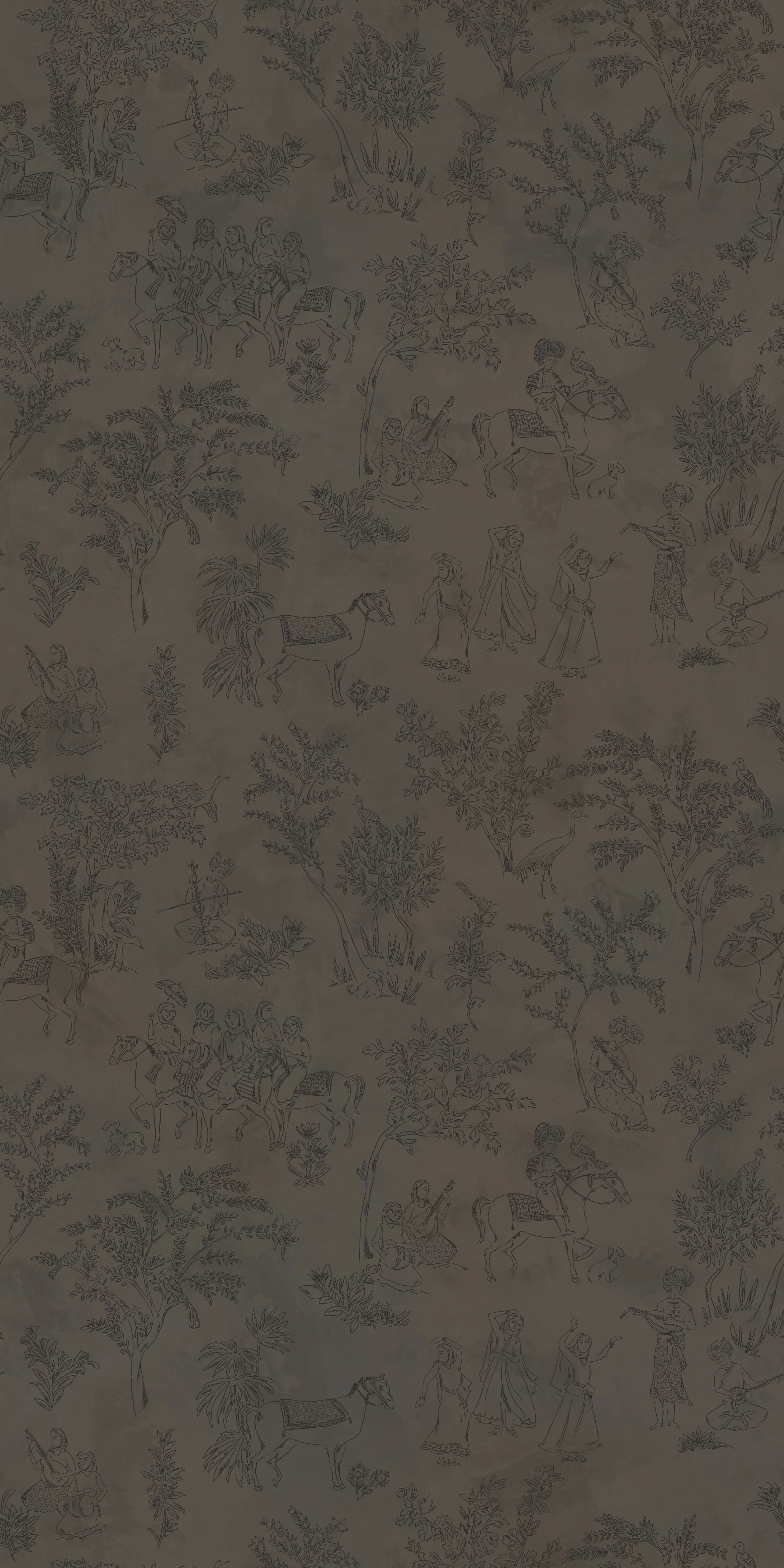 Toile de Joon in Charcoal Brown color