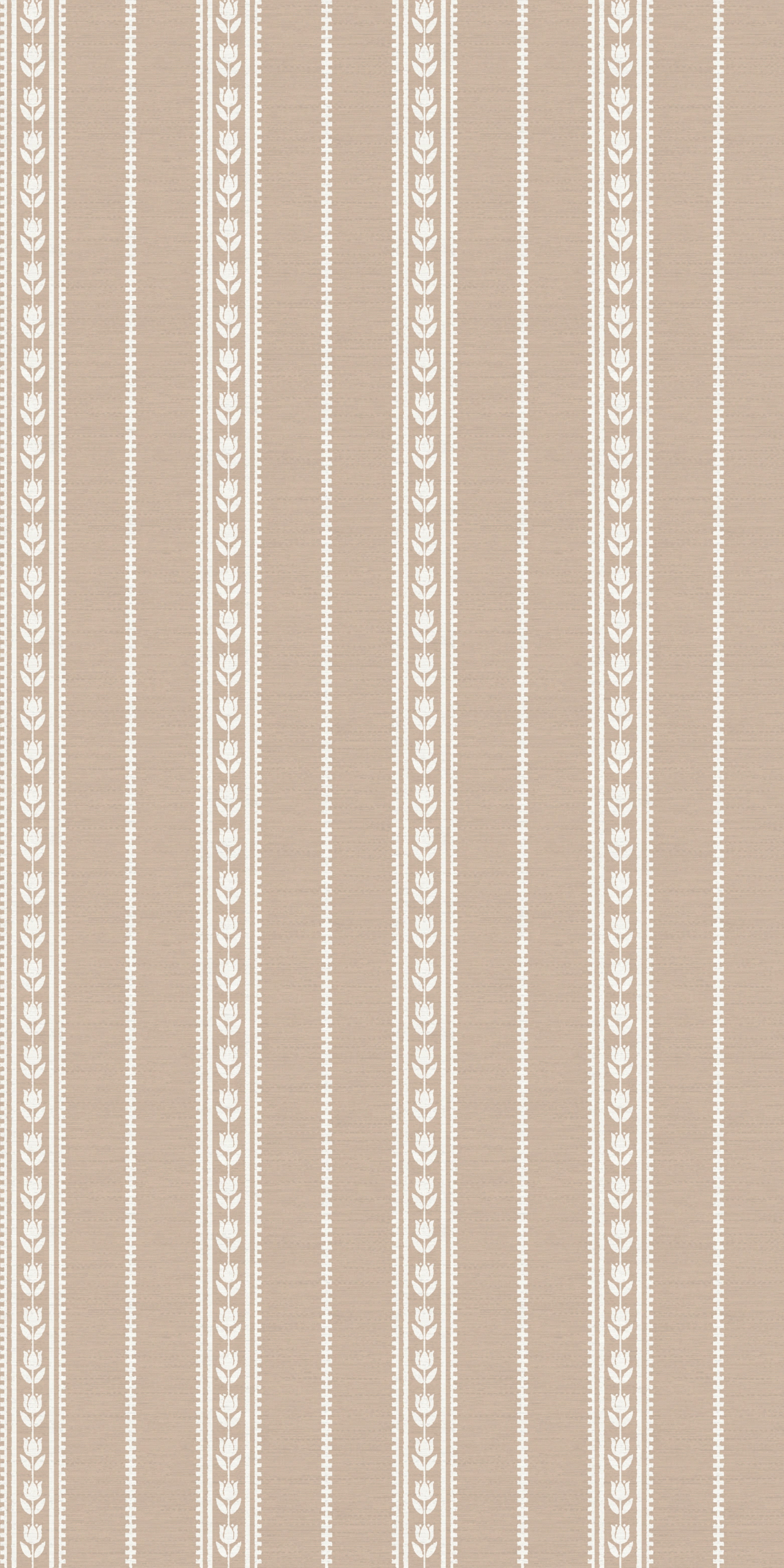 Tulip Ticking Stripe in White/Blush color