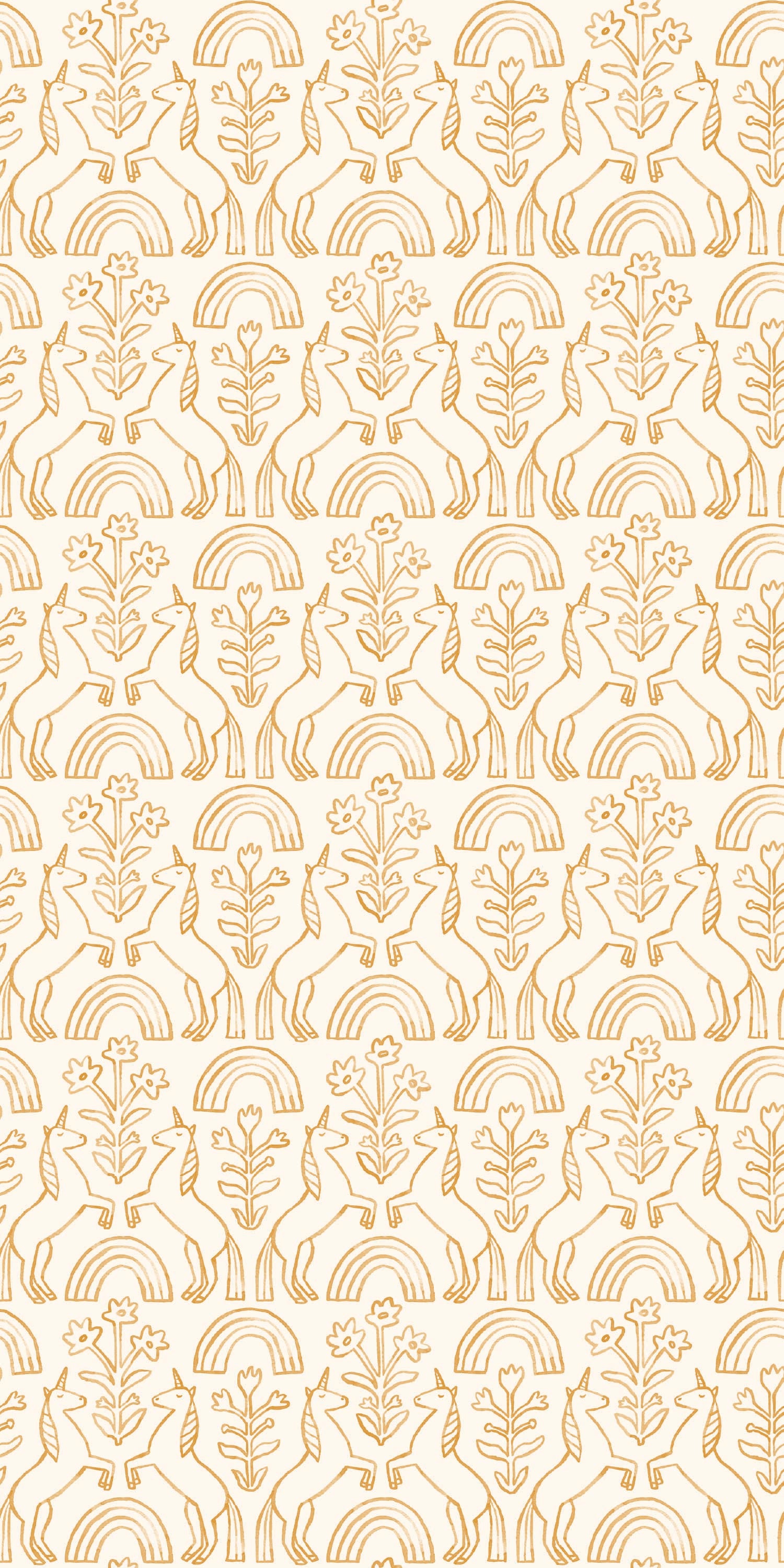 Unicorn in Orange color