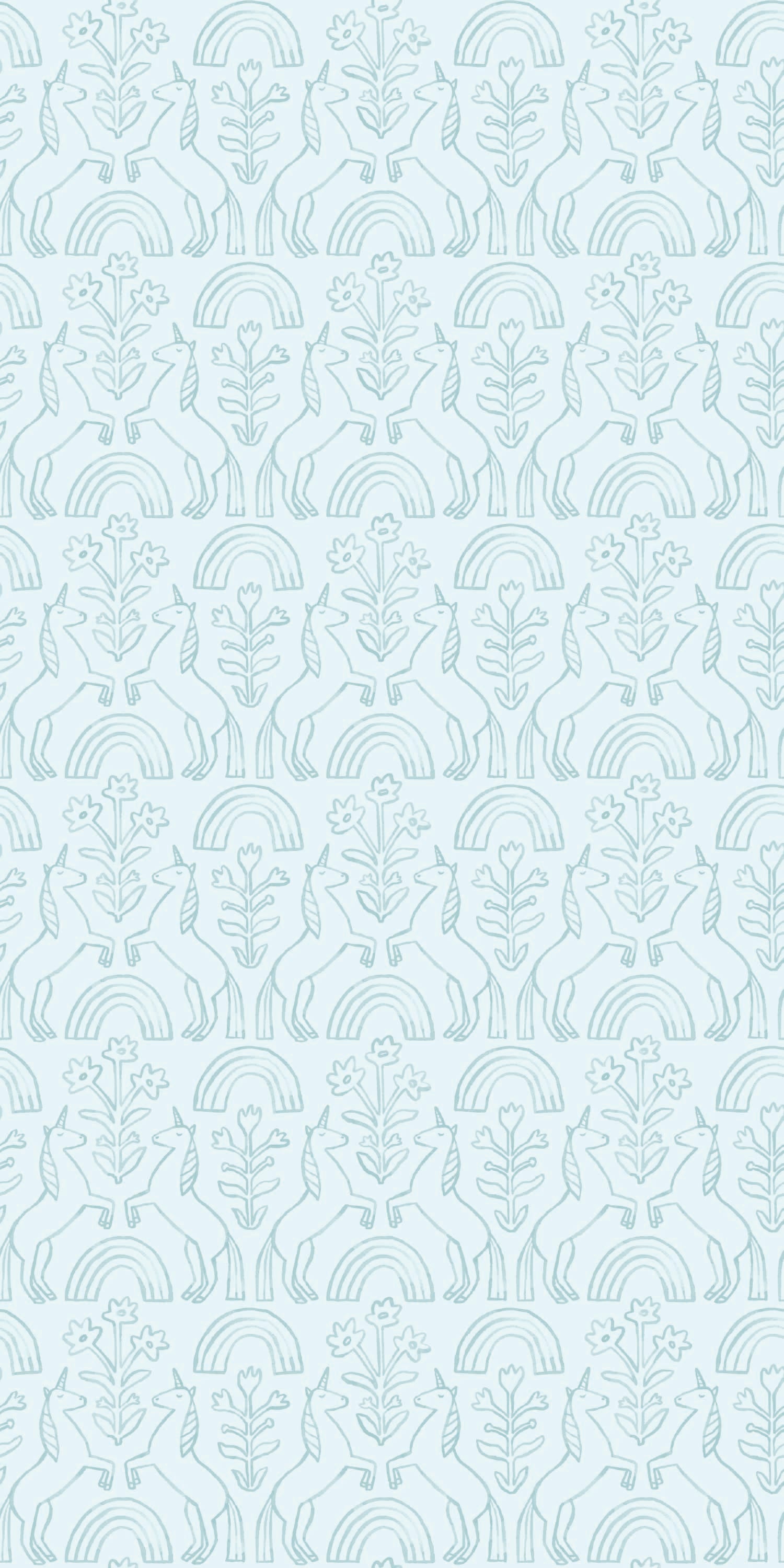 Unicorn in Teal color